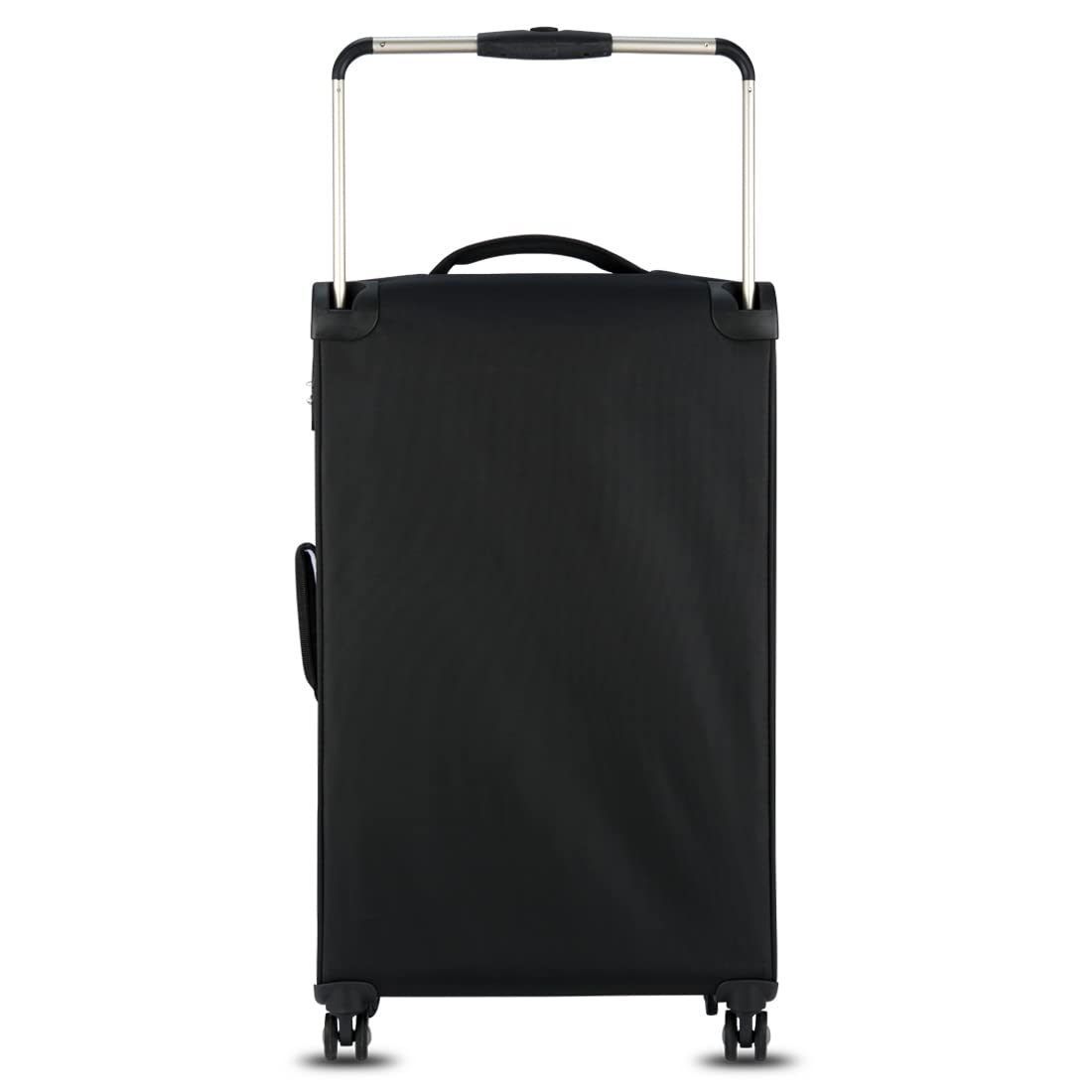 it luggage World's Lightest Polyester Bag | Debonair- Black-Large-80Cm | Softsided | Check-In Spinner Luggage | 8 Wheel Trolley Bag