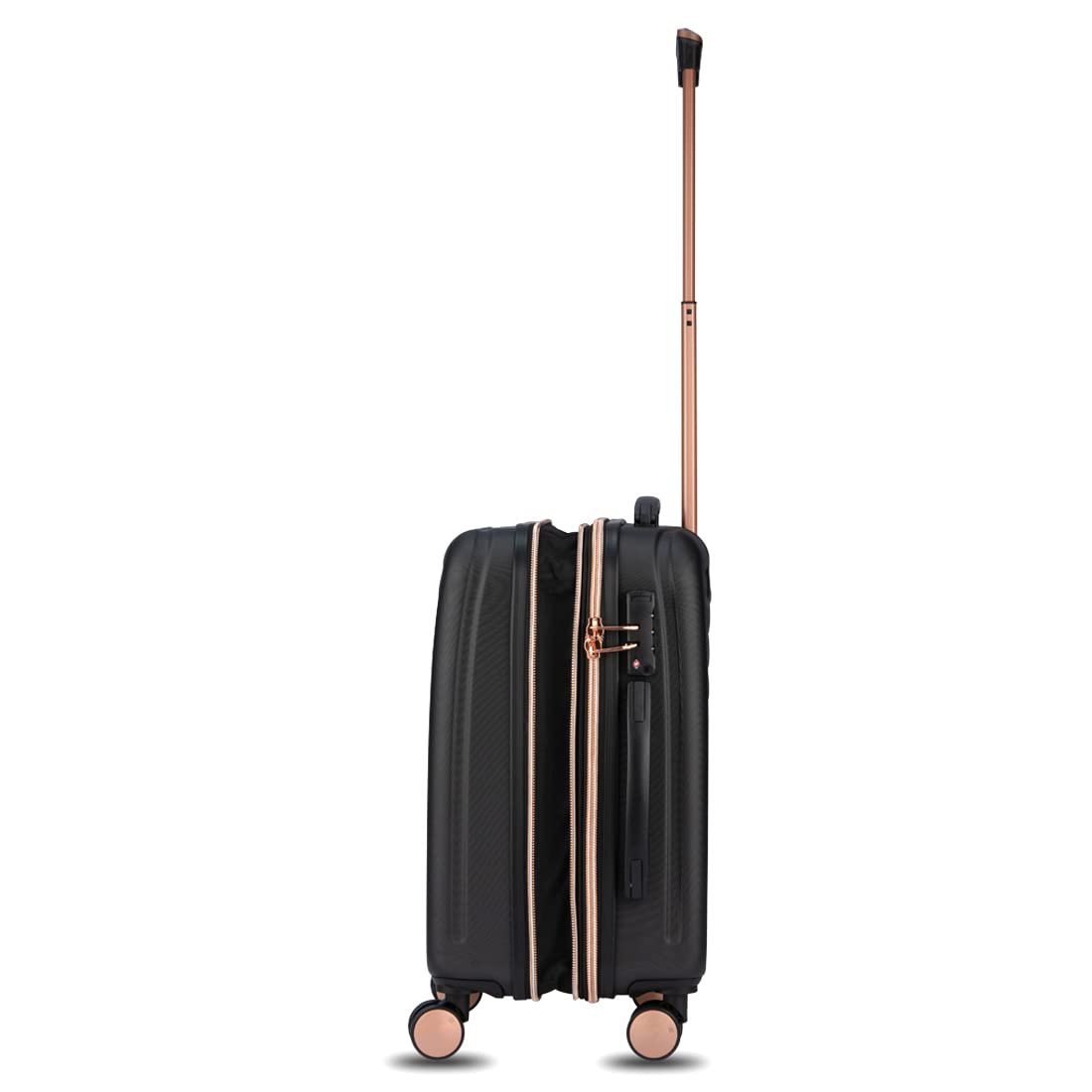 it luggage Fashionista Black Cabin-20 inches Expandable Hardsided with TSA Lock & Wet Pouch Inside 8 Wheel Trolley Bag