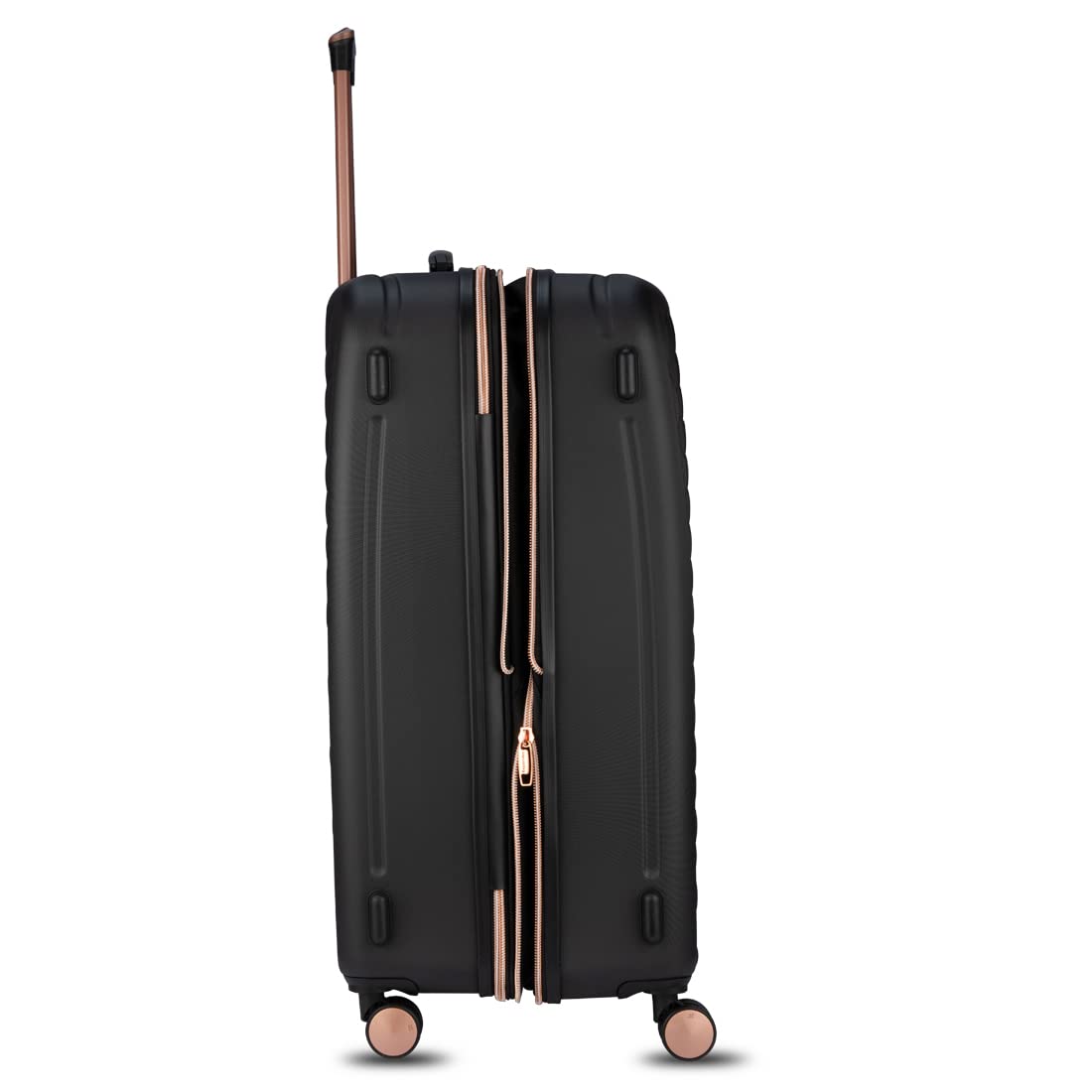 it luggage Fashionista Black Large-28 inches Expandable Hardsided with TSA Lock & Wet Pouch Inside 8 Wheel Trolley Bag
