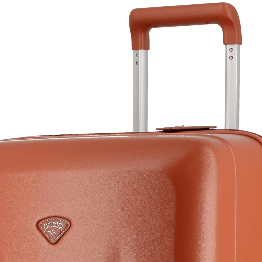 JUMP Uppsala Rigid-Terracota-Extra Large-72cm Expandable Hardsided 8 Wheel Cargo Luggage with TSA Lock, Anti-Theft Zipper, Name Tag and Luggage Cover