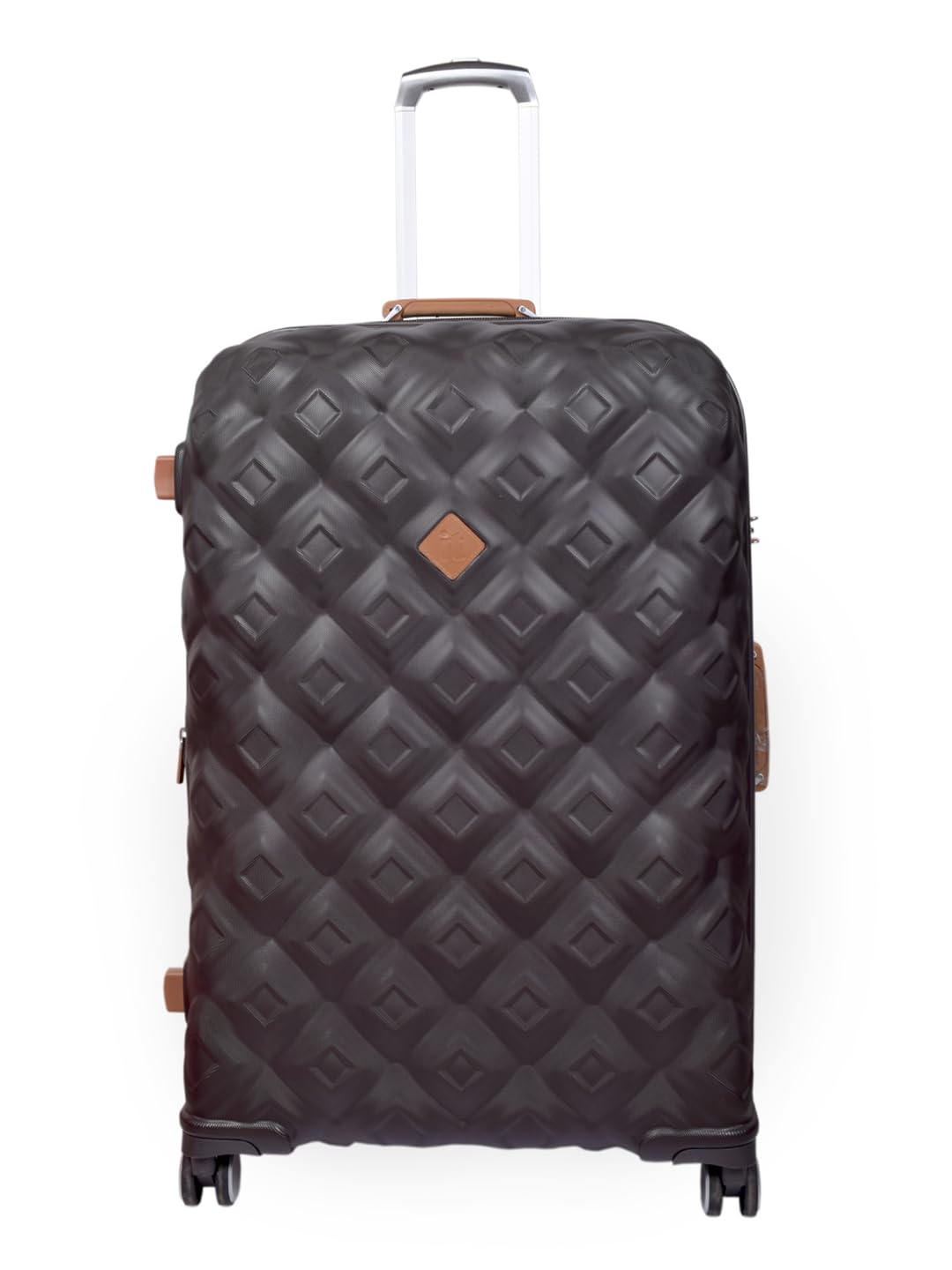 it luggage Embellish-Brown-Large-28 inches Hardsided Check-in Luggage Expandable 8 Wheel Trolley Bag with TSA Lock & Wet Pouch Inside