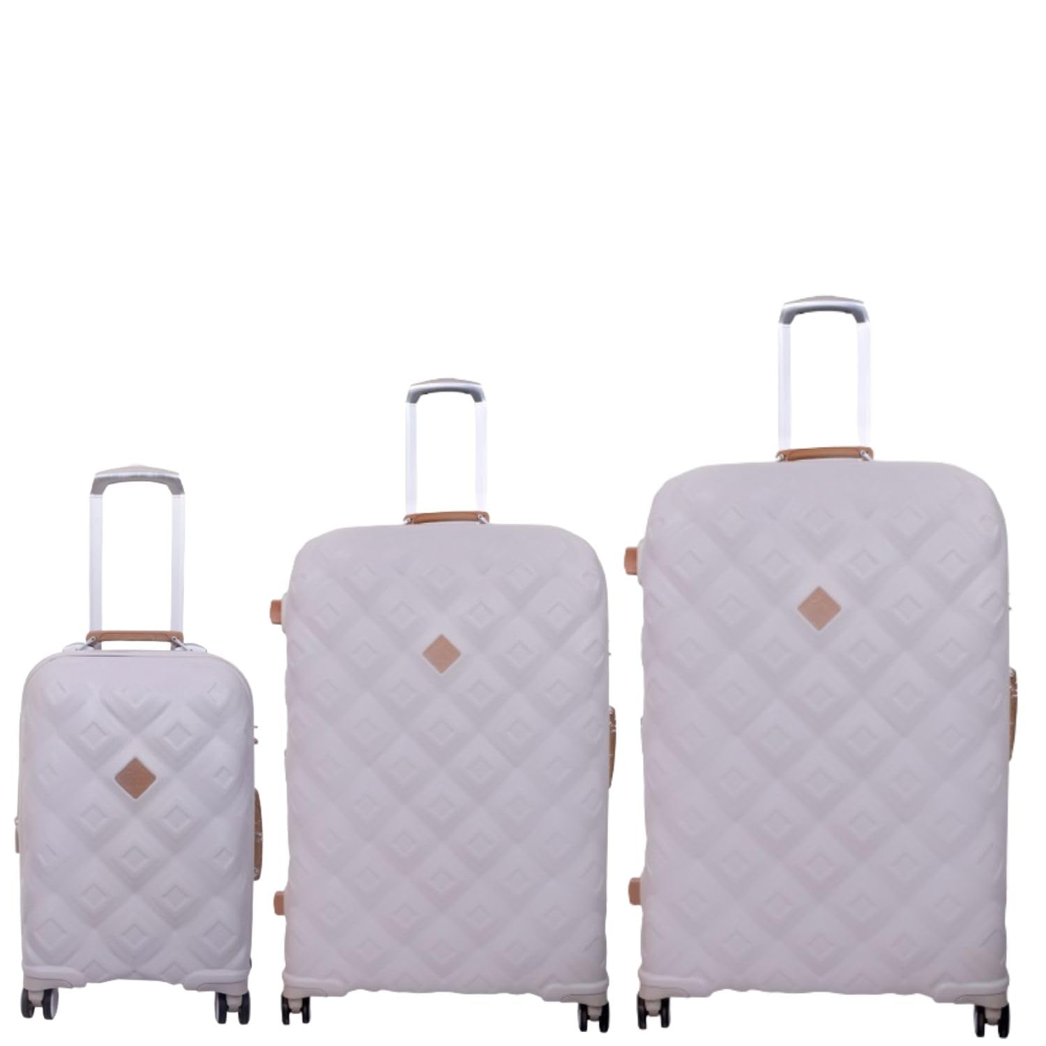 it luggage Embellish-Set of 3-Large, Medium & Small-28, 24 & 20 inches Hardsided Expandable Cabin & Check-in Luggage 8 Wheel Trolley Bag with TSA Lock & Wet Pouch Inside