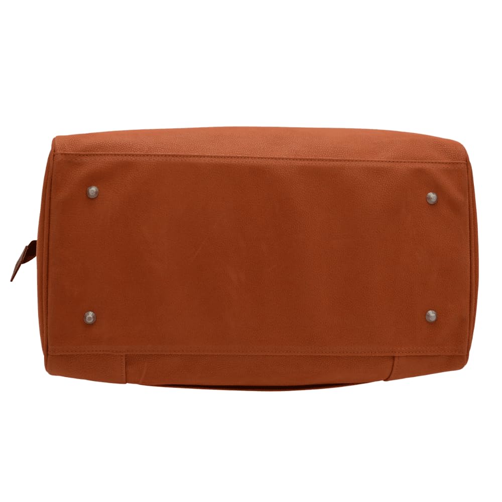 JUMP Uppsala Doctor Duffle Travel Bag-Terracota-Cabin-50 cms Polysuede Material with Leather Trimmings Carry-on Fashion Travel Bag for Men and Women