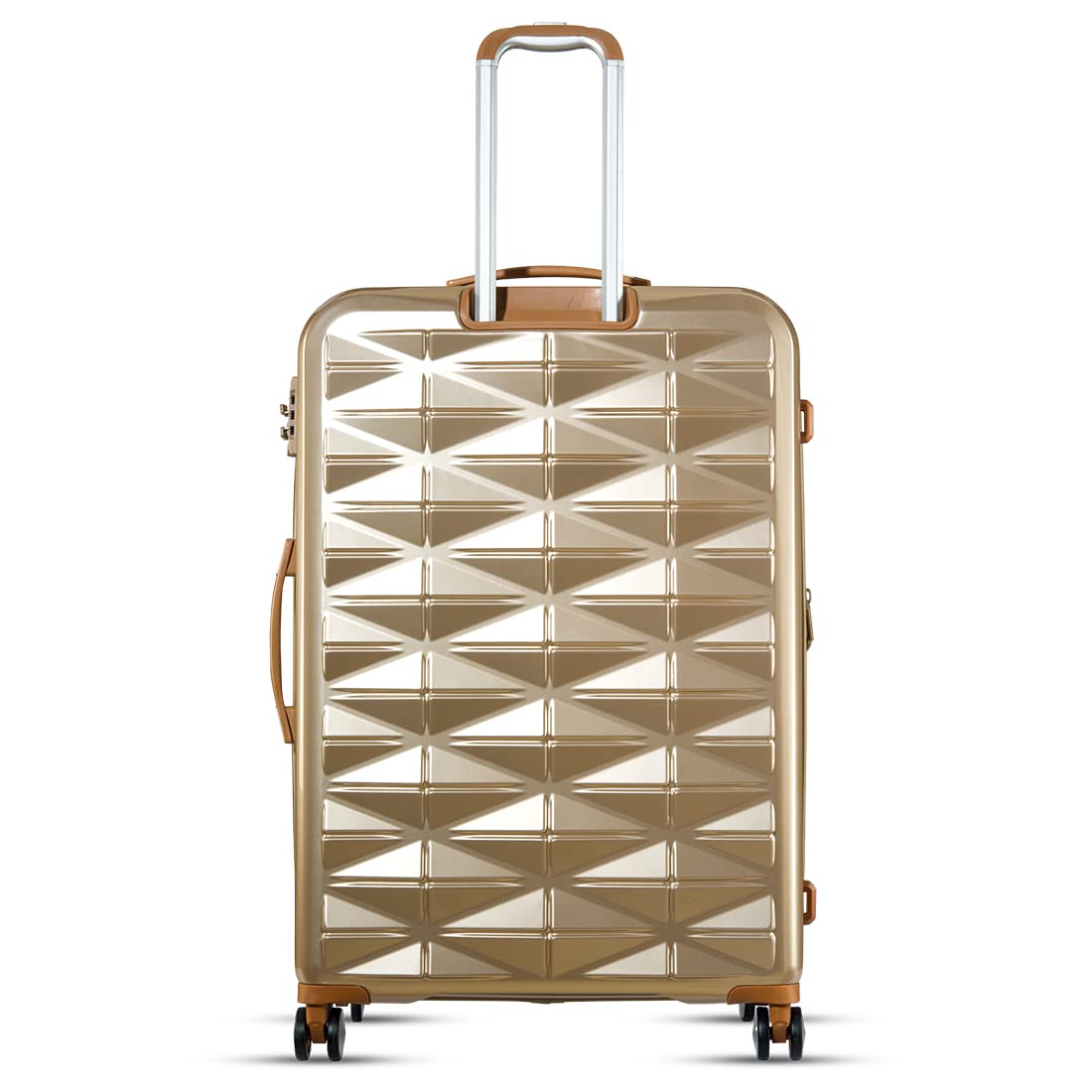 it luggage Certify Golden-Set of 2-Large & Medium-28 & 24 inches Expandable PC Hardsided with TSA Lock 8 Wheel Trolley Bag