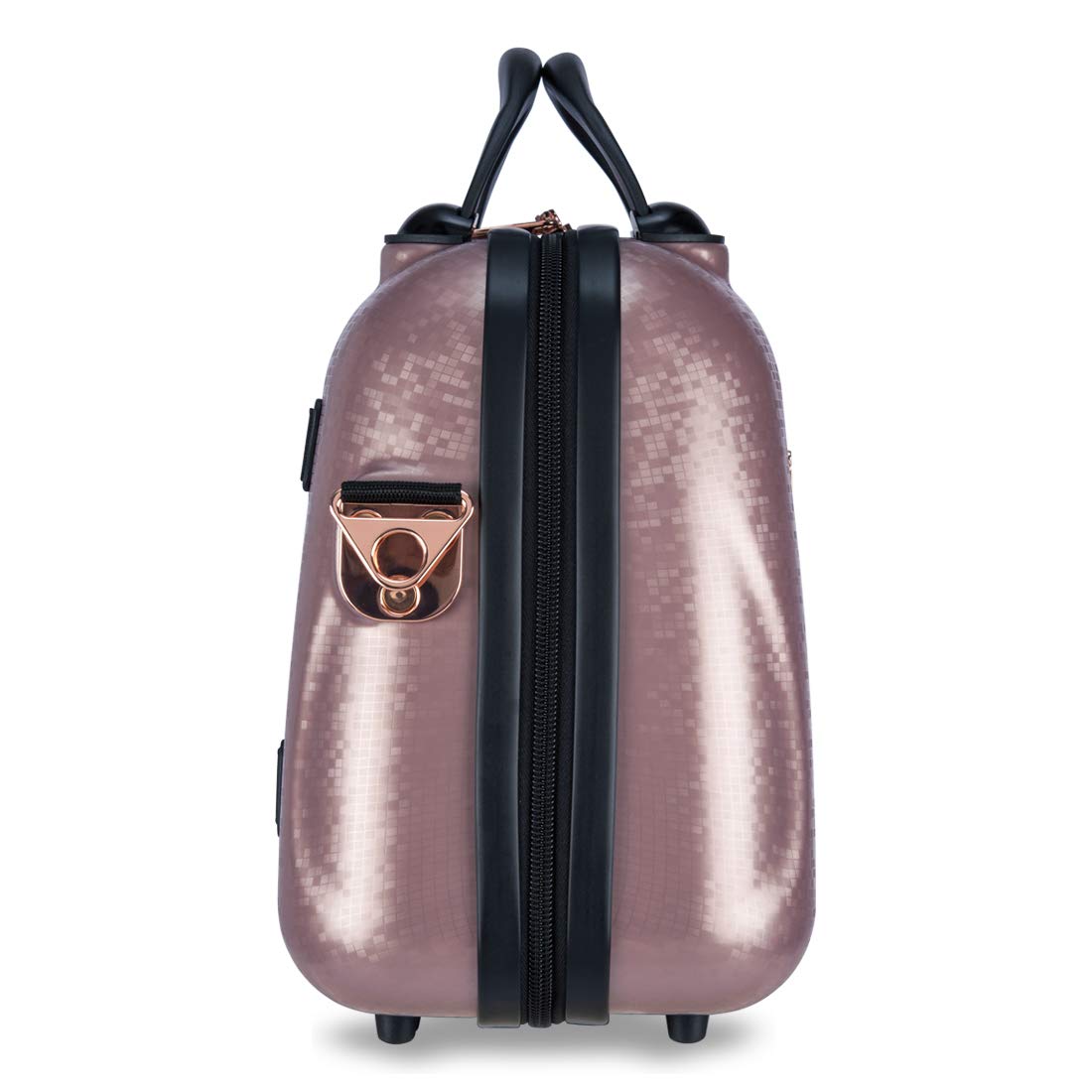 it luggage-Vanity Case-Sparkle-Pink-13.8 Inches Fashion Handbag for Women Hardsided Polycarbonate Make up Box Cosmetic Bag -35Cm