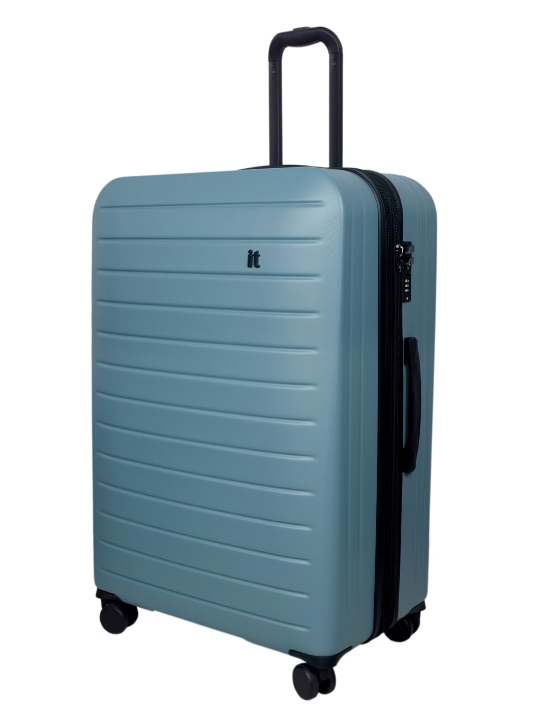 it luggage Legion Smoke Blue-Set of 2- Large & Medium -80 & 70 cms Expandable Hardsided 8 Wheel Trolley Luggage with TSA Lock