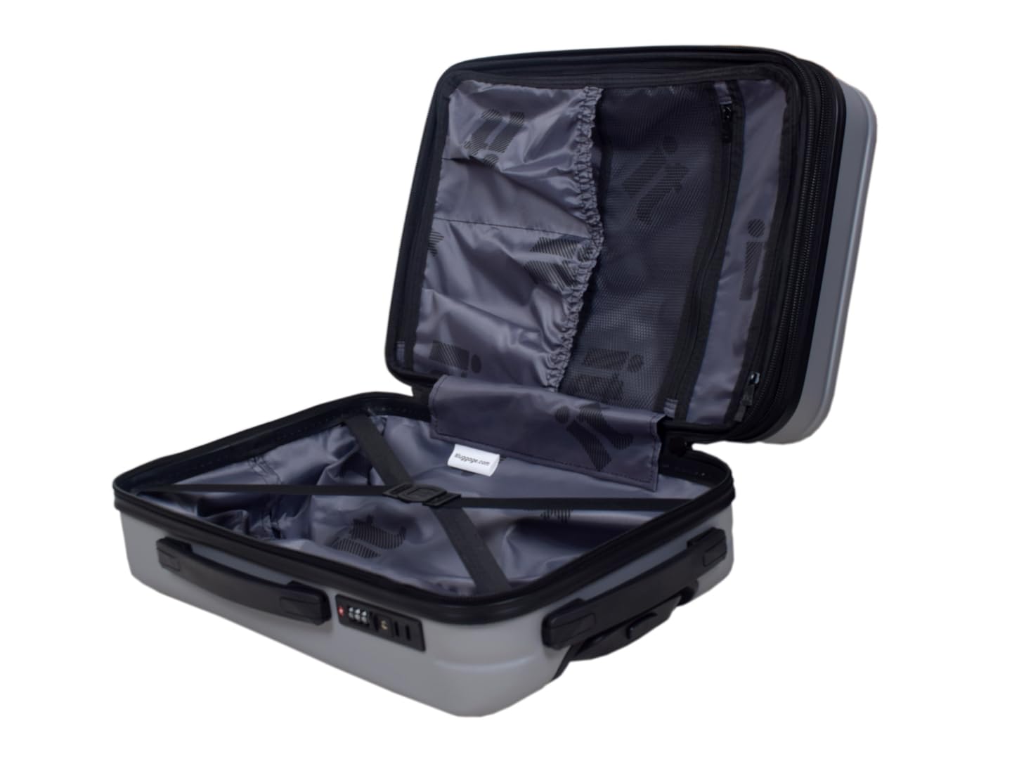 it luggage Legion Silver Grey- Cabin-54 cms Expandable Hardsided 8 Wheel Trolley Luggage with TSA Lock