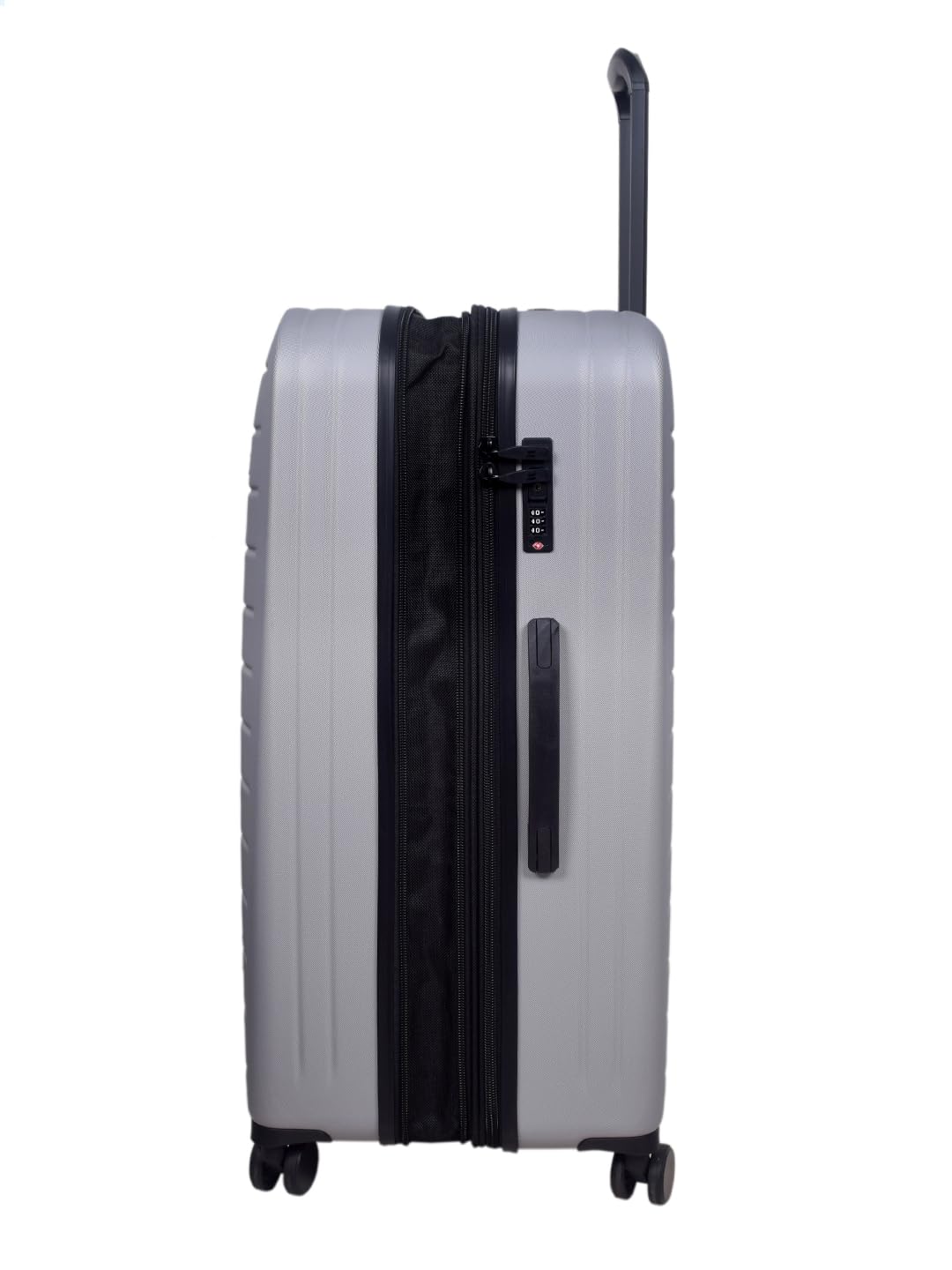 it luggage Legion Silver Grey-Set of 2- Large & Medium -80 & 70 cms Expandable Hardsided 8 Wheel Trolley Luggage with TSA Lock