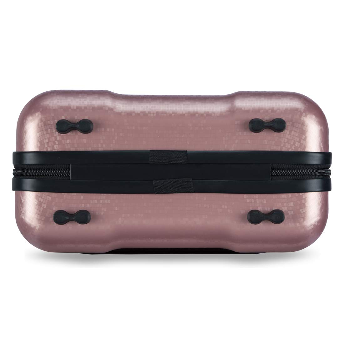 Vanity Case-Sparkle-Pink-13.8 Inches Fashion Handbag for Women Hardsided Polycarbonate Make up Box Cosmetic Bag -35Cm