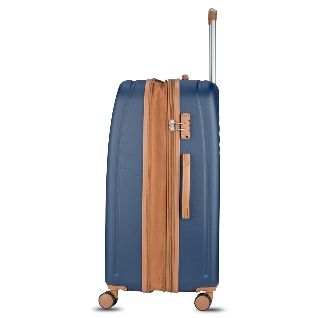 it luggage Fashionista Blue Set of 2-Large & Cabin-28 & 20 inches Expandable Hardsided with TSA Lock & Wet Pouch Inside 8 Wheel Trolley Bag