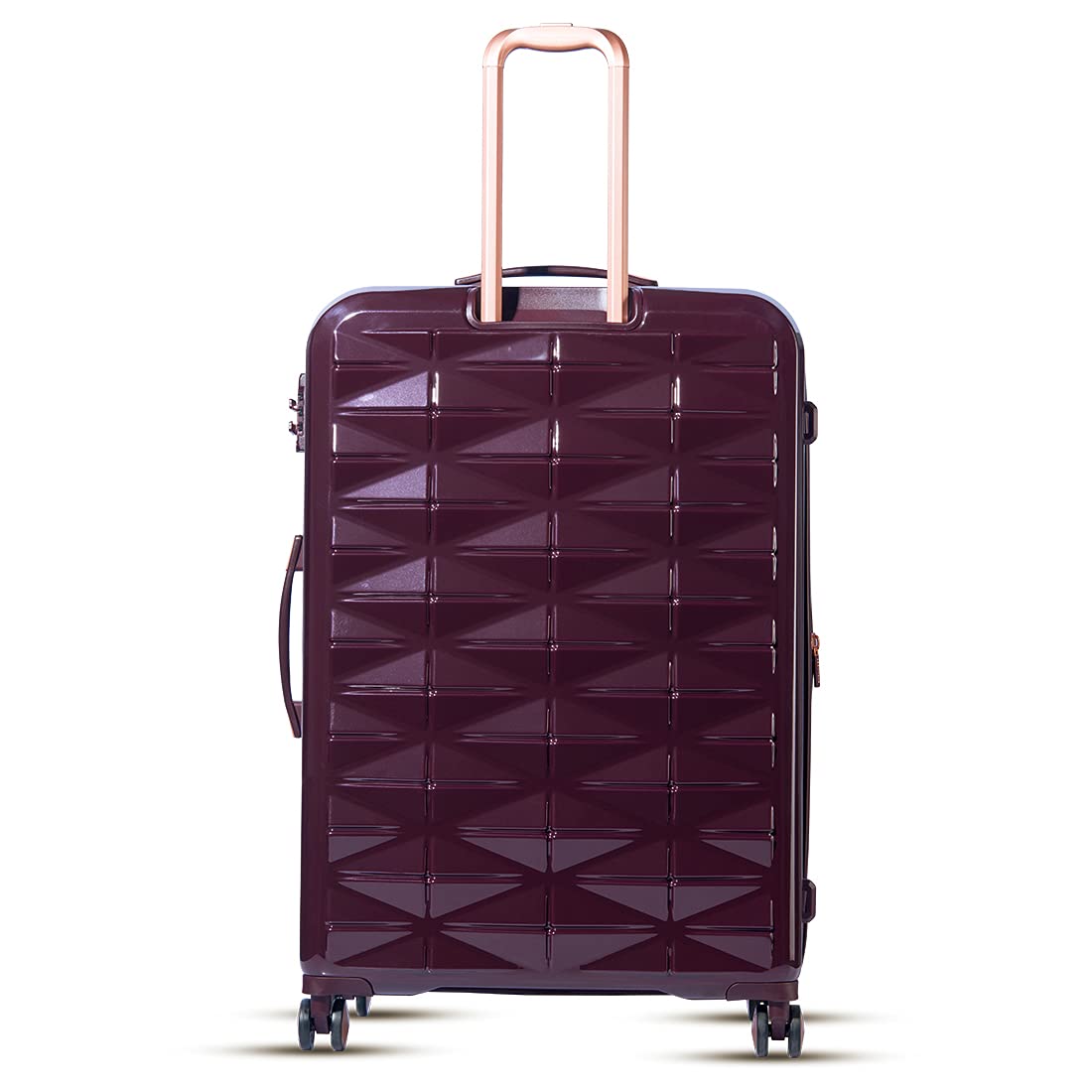 it luggage Certify PurpleSet of 2- Medium & Cabin-24 & 20 inches Expandable PC Hardsided with TSA Lock 8 Wheel Trolley Bag