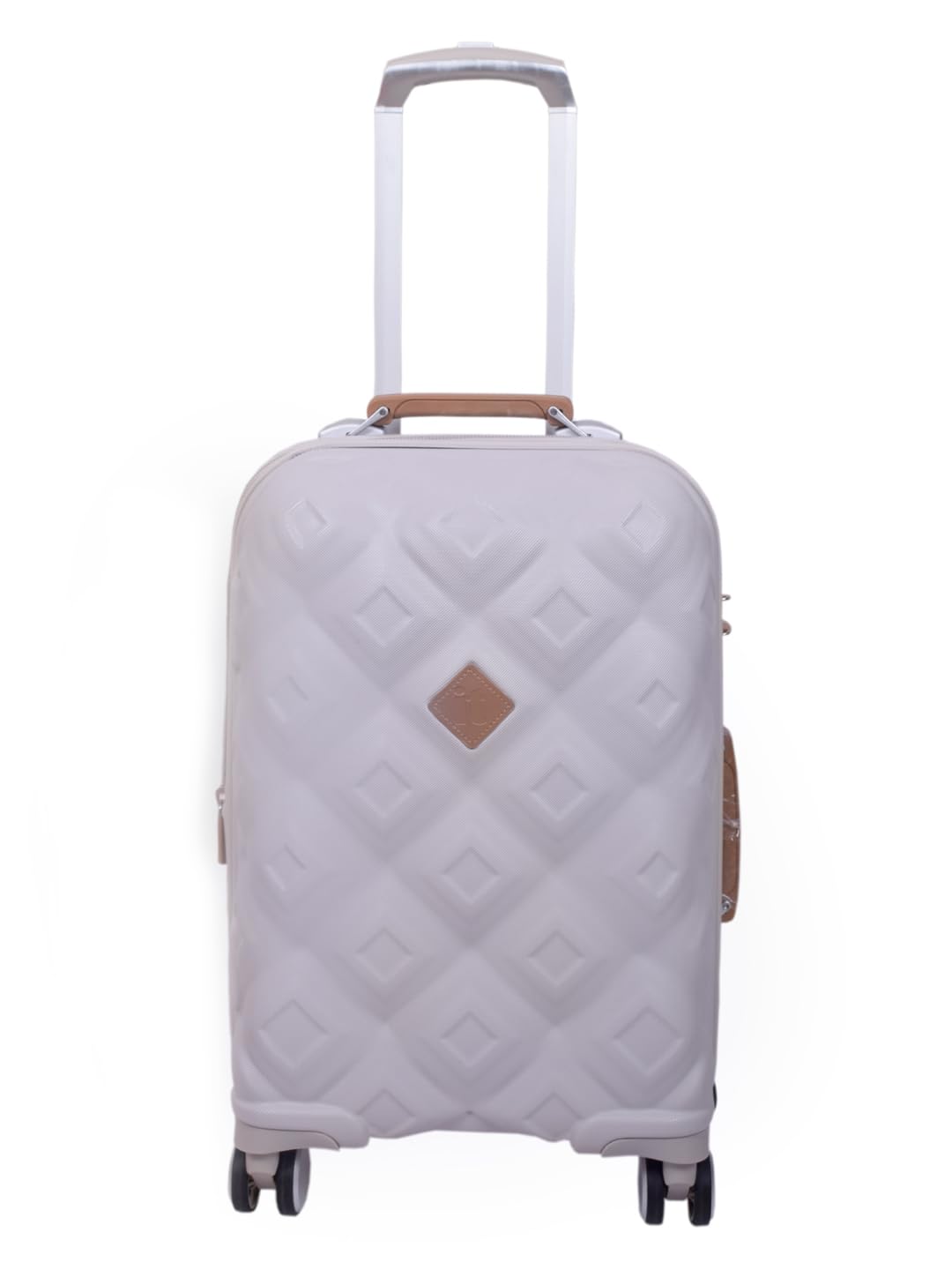 it luggage Embellish-Beige-Cabin-20 inches-Hardsided Expandable-Small-Carry-on Luggage Fashion Luggage 8 Wheel Trolley Bag with TSA Lock & Wet Pouch Inside