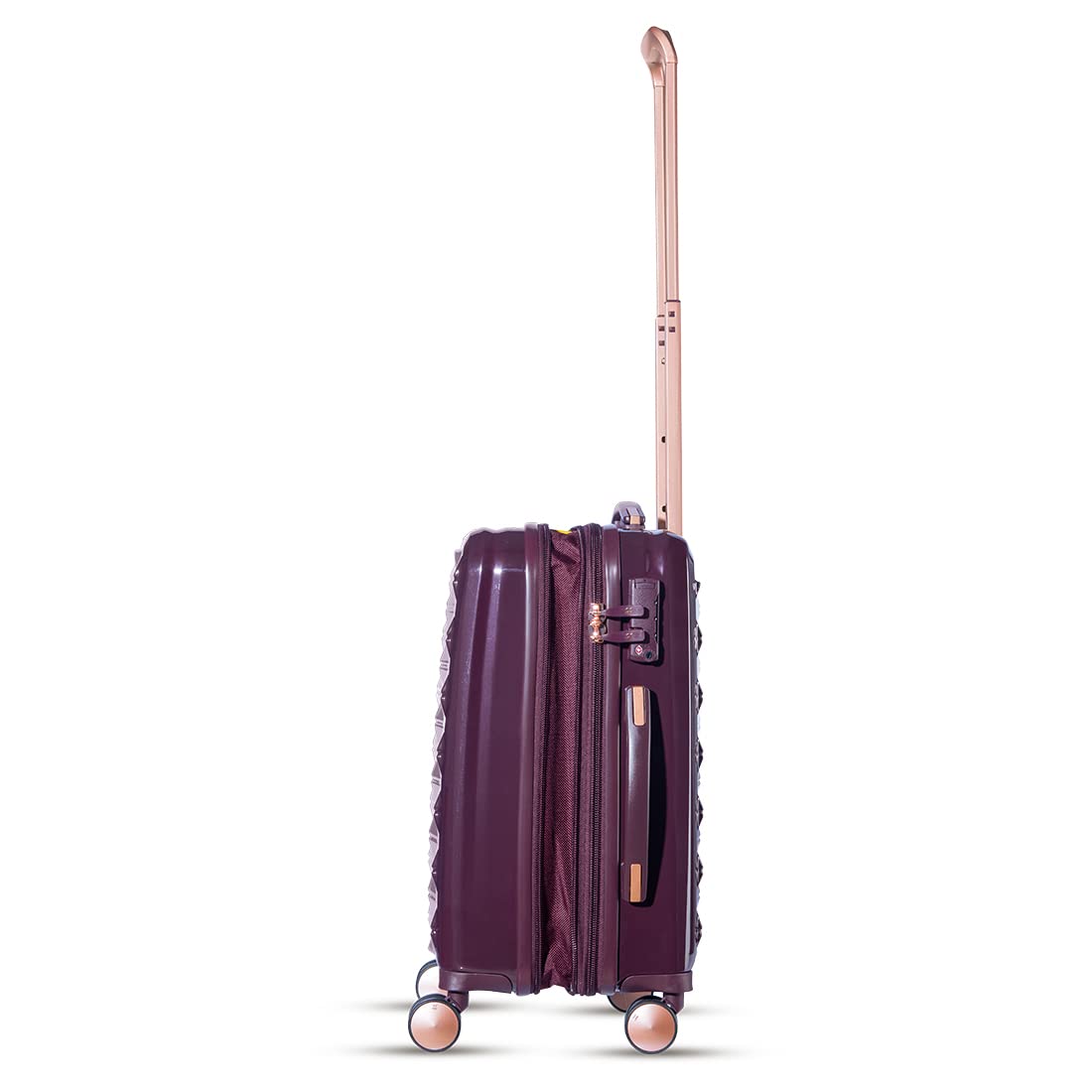 it luggage Certify Purple Cabin-20 inches Expandable PC Hardsided with TSA Lock 8 Wheel Trolley Bag