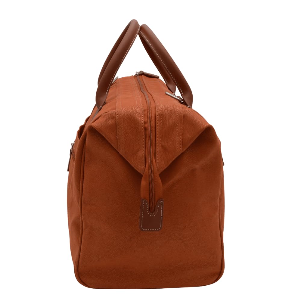 JUMP Uppsala Doctor Duffle Travel Bag-Terracota-Cabin-50 cms Polysuede Material with Leather Trimmings Carry-on Fashion Travel Bag for Men and Women