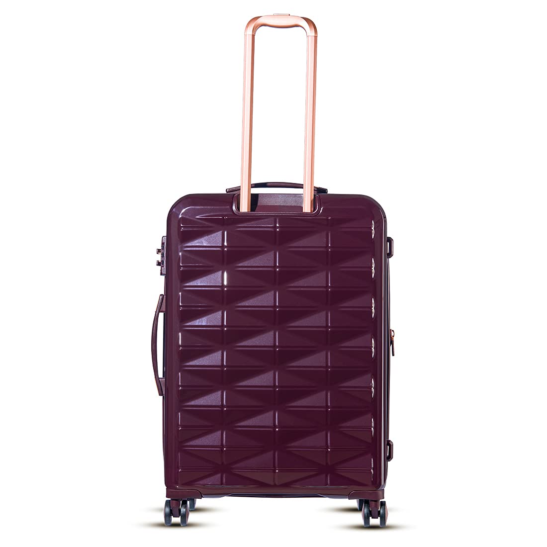 it luggage Certify Purple Set of 2- Large & Cabin-28 & 20 inches Expandable PC Hardsided with TSA Lock 8 Wheel Trolley Bag