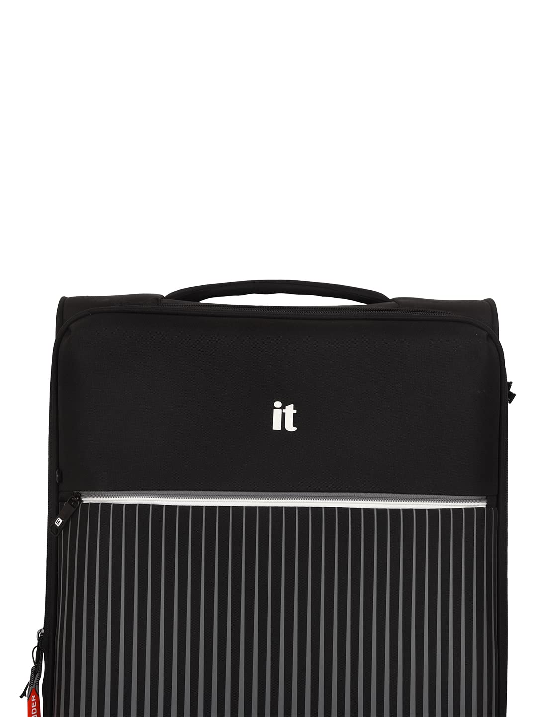 it luggage The Lite- Black -Cabin-20 inches Expandable Softsided with TSA Lock 8 Wheel Trolley Bag
