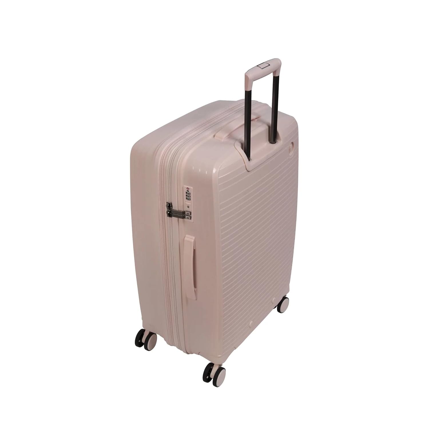 it luggage Spontaneous Soft Pink Set of 2- Large & Cabin-28 & 20 inches Expandable Anti-Theft Zipper Polypropylene Hardsided with TSA Lock 8 Wheel Trolley Bag