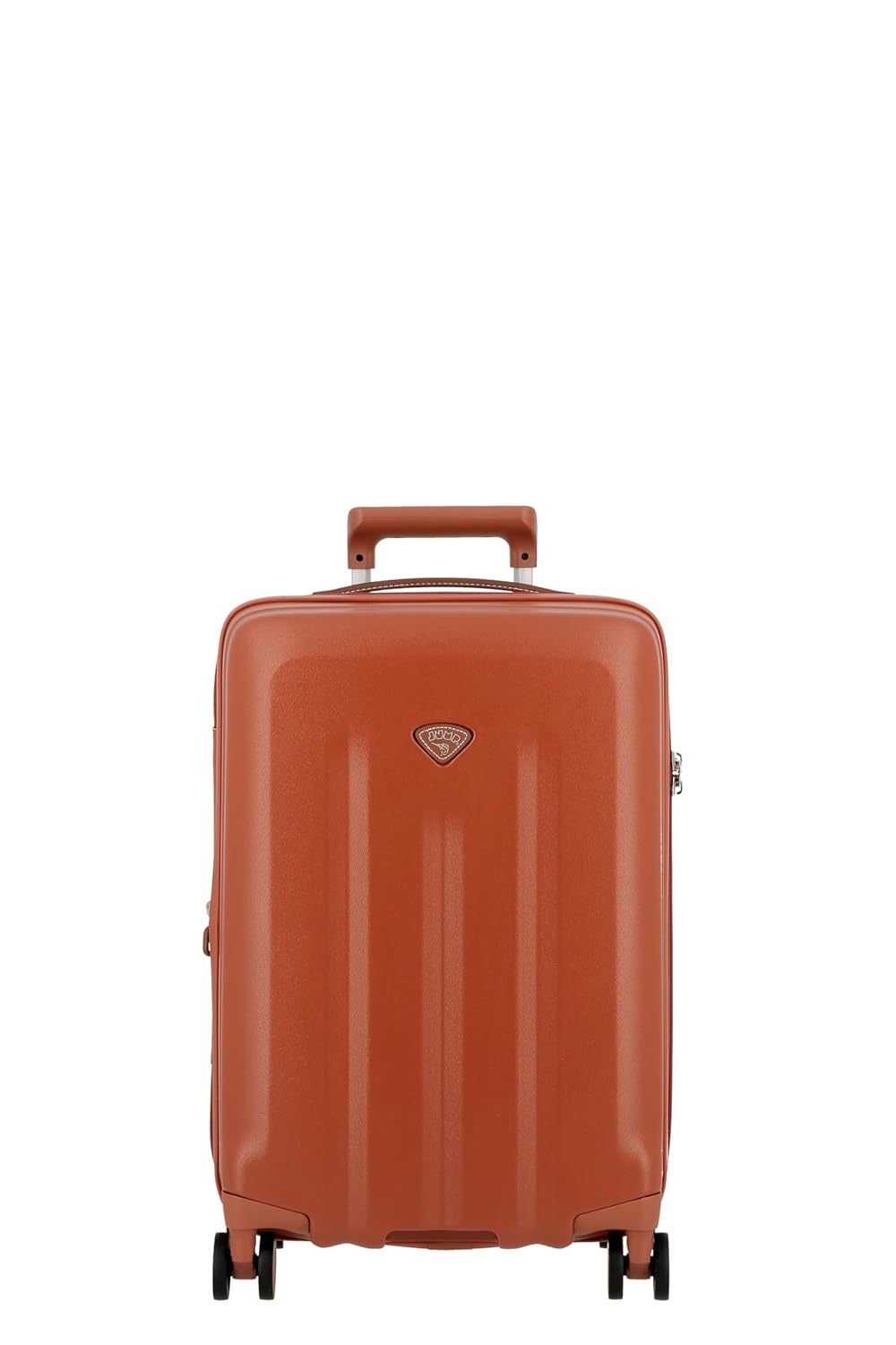 Uppsala RIGID-Terracota-Cabin-55cm Expandable Hardsided 8 Wheel Luggage with TSA Lock, Anti-Theft Zipper, Name Tag and Luggage Cover