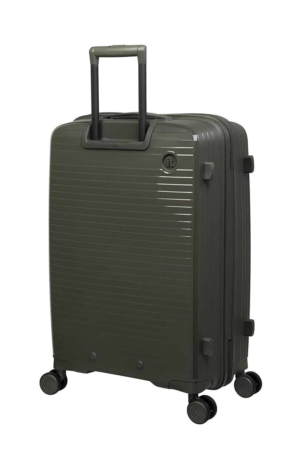 it luggage Spontaneous Olive Large-28 inches Expandable Anti-Theft Zipper Polypropylene Hardsided with TSA Lock 8 Wheel Trolley Bag