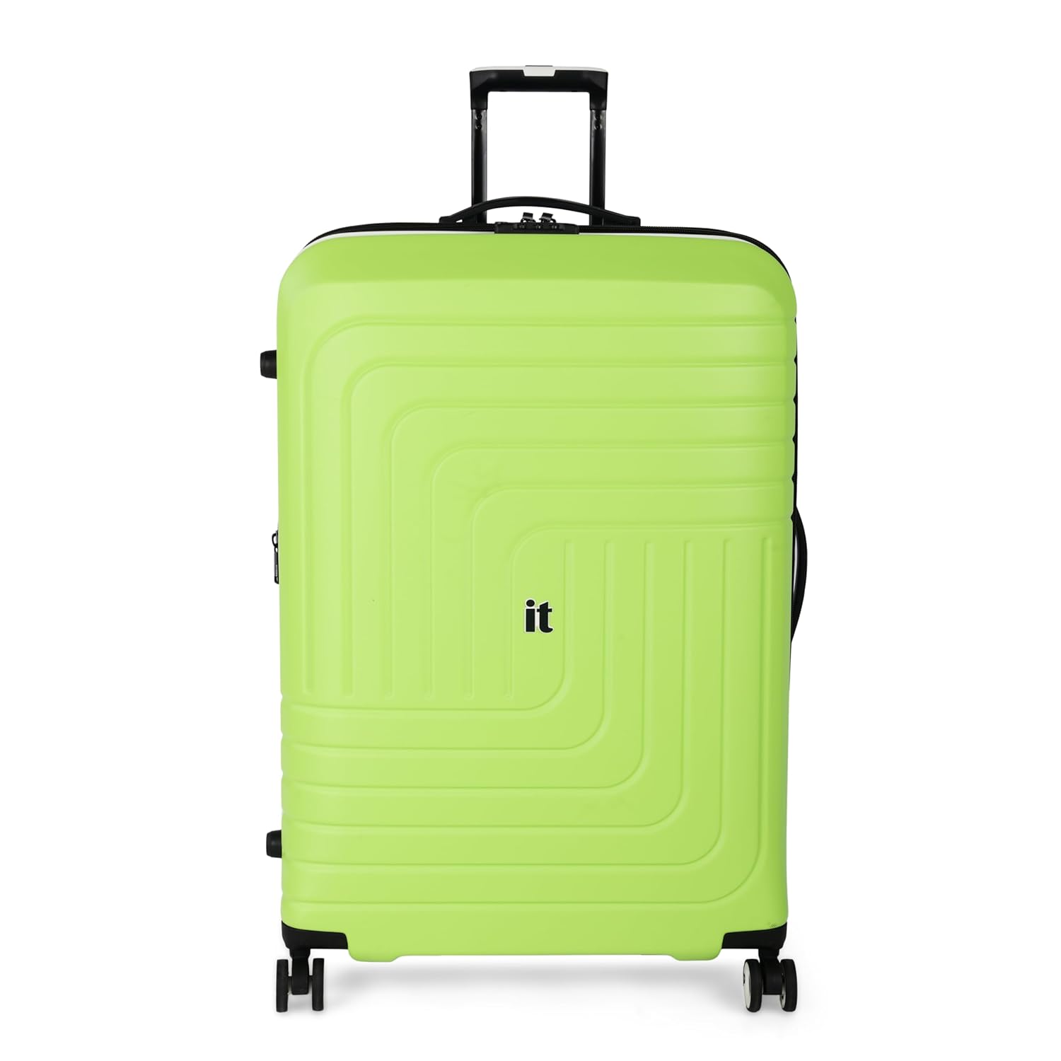 it luggage Convolved-Blue Lime-Medium-24 inches Hardsided Suitcase Travel Bag Expandable 8 Wheel Trolley Bag with Wet Pouch & TSA Lock-70cm