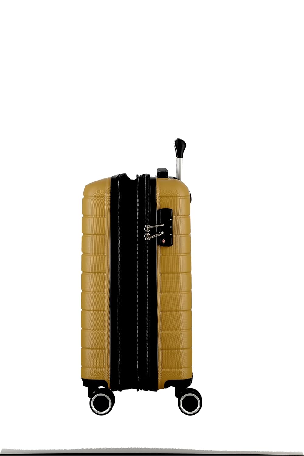 JUMP ESCO ES22-Mustard-Cabin-55cm Expandable Hardsided 8 Wheel Luggage with TSA Lock