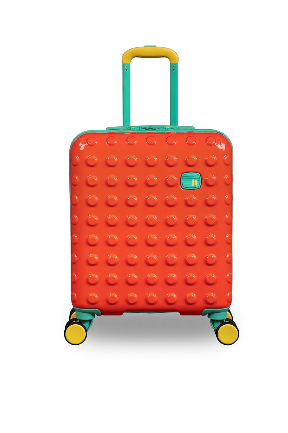 it luggage-Bobble Bloc-Vibrant Orange- Combo -Underseater -18 inches & Handheld Travel case-10 inches-Kids Luggage Hard case-Travel Bag-8 Wheel Trolley Bag