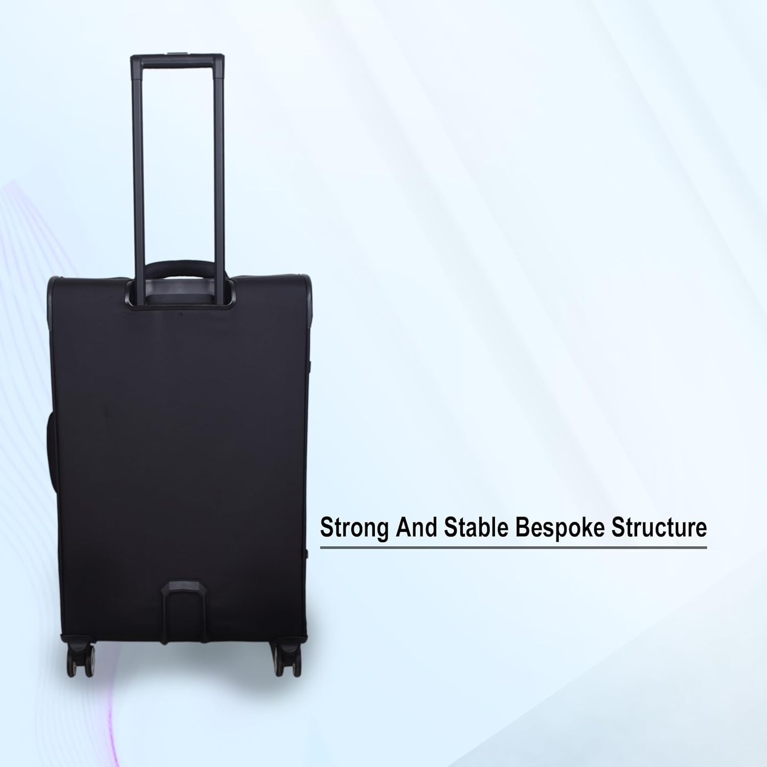 it luggage Reptilian-Black-Set of 3- Large, Medium & Cabin -28, 24, 20 inches- Expandable- Softsided with TSA Lock 8 Wheel Trolley Bag