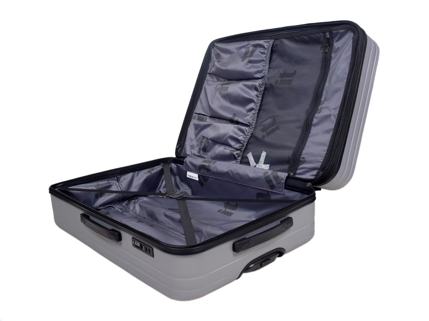 it luggage Legion Silver Grey-Medium & Cabin-70,54 cms Expandable Hardsided 8 Wheel Trolley Luggage with TSA Lock