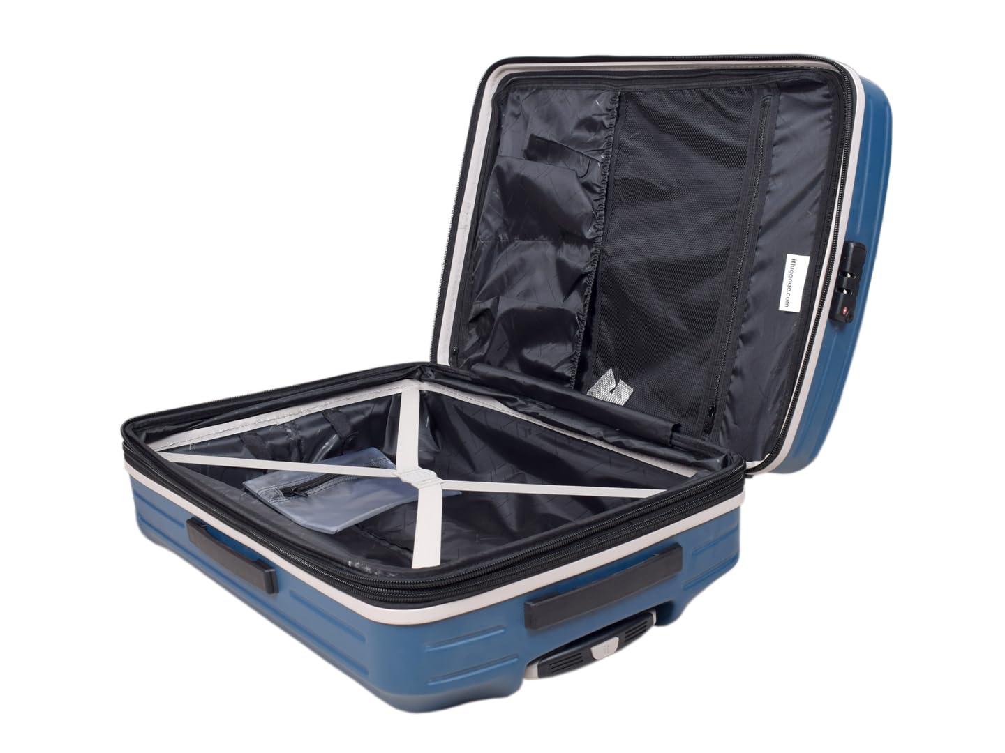 it luggage-Eco-Protect-Teal Blue-Medium-24 inches- Expandable-Eco-Friendly -ABS-Hardsided Luggage with TSA Lock -8 Wheel Trolley Bag
