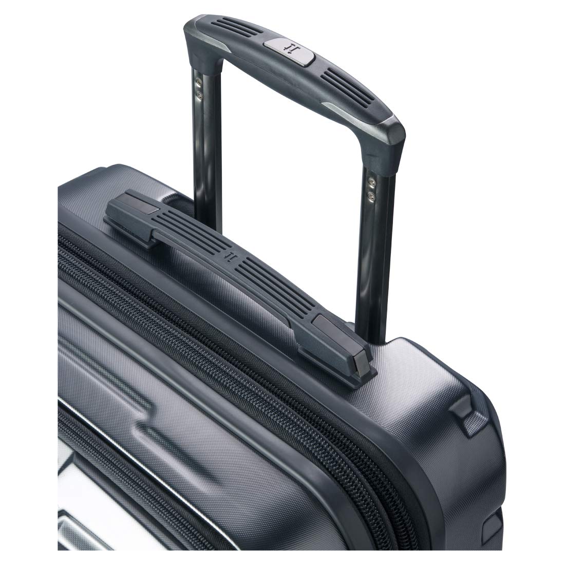 it luggage -Prosperous-Metallic Grey-Large-80cms | Expandable | Polycarbonate | Hardsided Suitcase |Travel Bag | 8 Wheel Trolley Bag