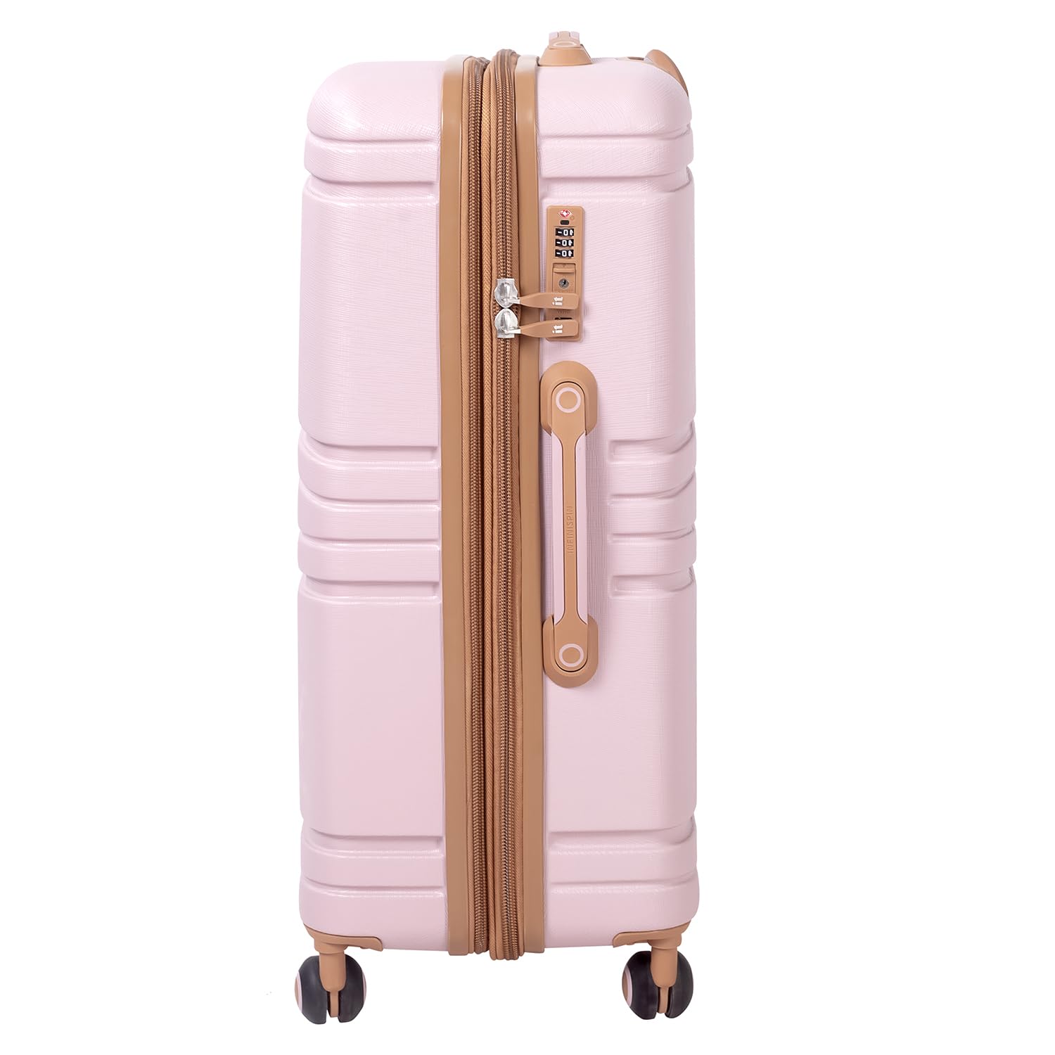 it luggage-Quintessential-Mauve Pink-Medium 24 inches Expandable Hard Case Beautiful Interior with Wet Pouch Check-in Luggage 8 Wheel Trolley Bag