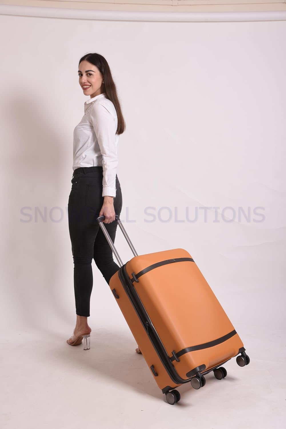 it luggage Quaint Advent Dark Brown with Brown Trimmings -Large-28 inches Expandable Hardsided Travel Bag with Wet Pouch,TSA Lock and Shoe Pouch 8 Wheel Luggage Trolley-80cm