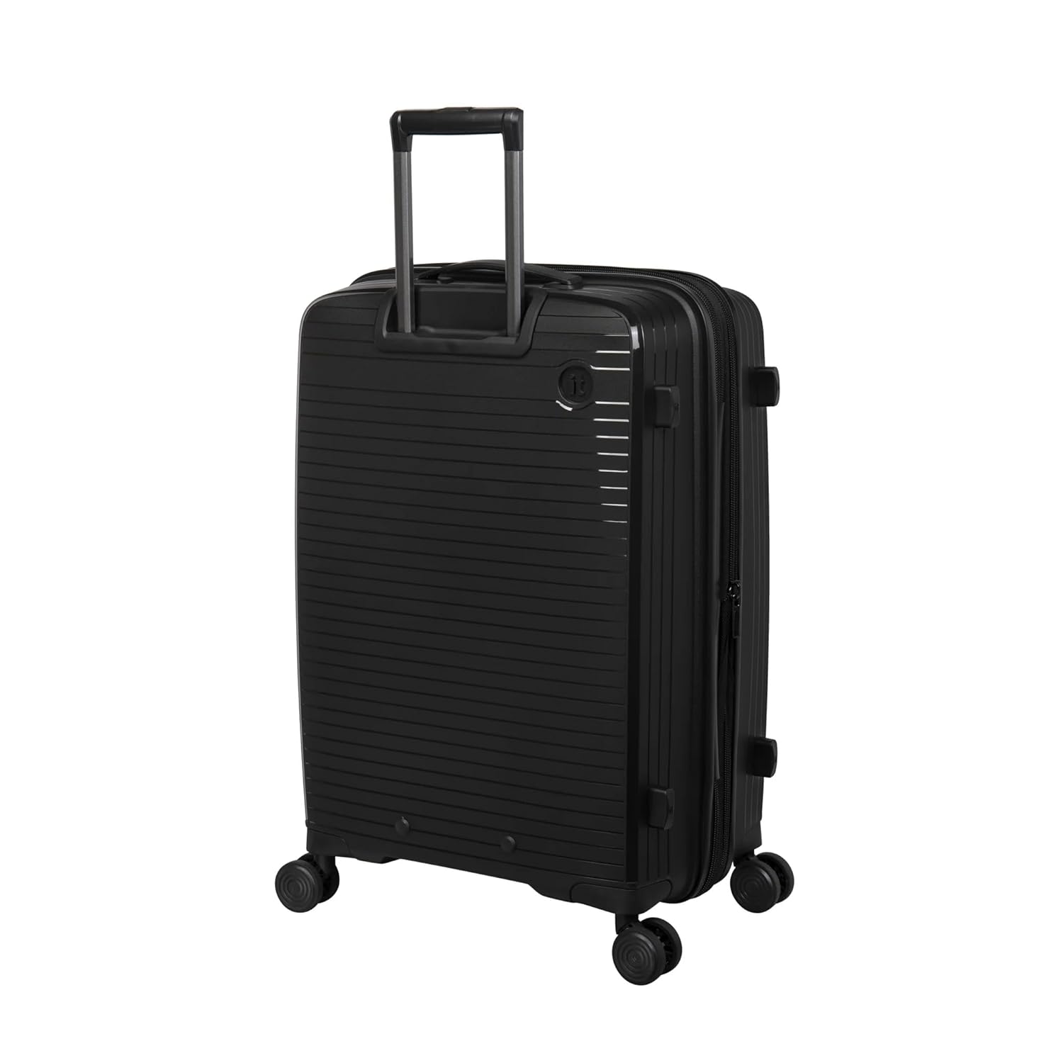 it luggage Spontaneous Black Cabin-20 inches Carry-on Luggage Expandable Anti-Theft Zipper Polypropylene Hardsided with TSA Lock 8 Wheel Trolley Bag