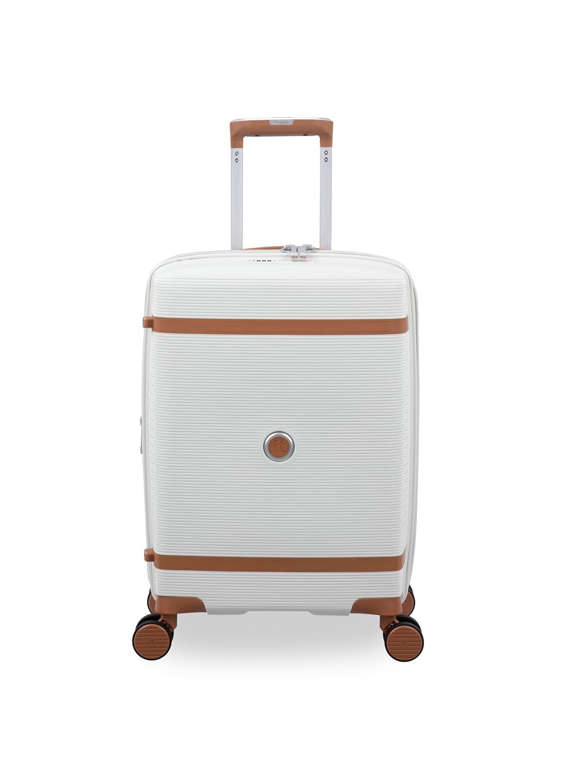 it luggage- Illustrious-Greyish White-Cabin 20 inches Expandable Hard Case Beautiful Interior Carry-on 8 Wheel Trolley Bag
