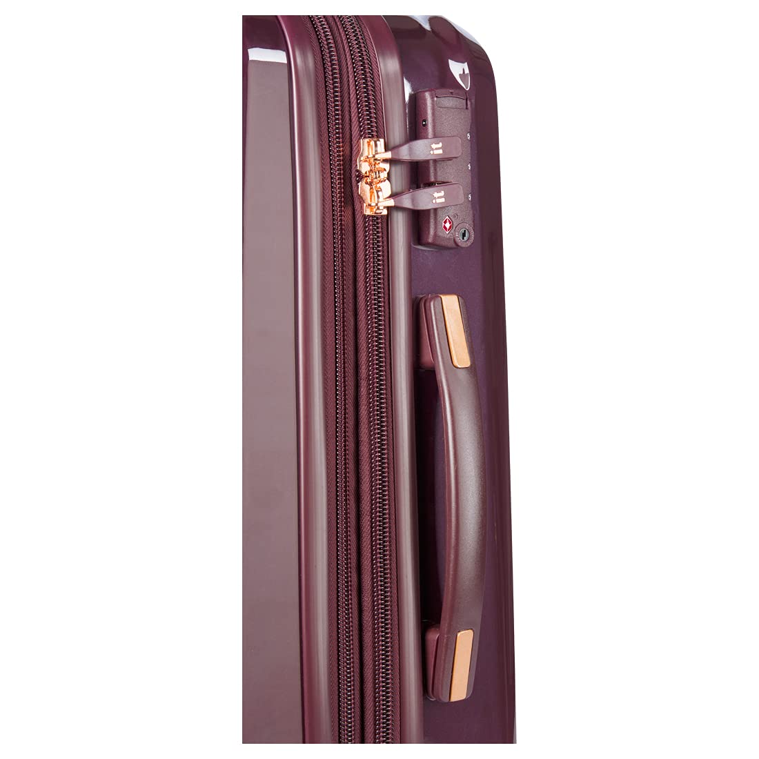 it luggage Certify Purple Set of 2- Large & Cabin-28 & 20 inches Expandable PC Hardsided with TSA Lock 8 Wheel Trolley Bag