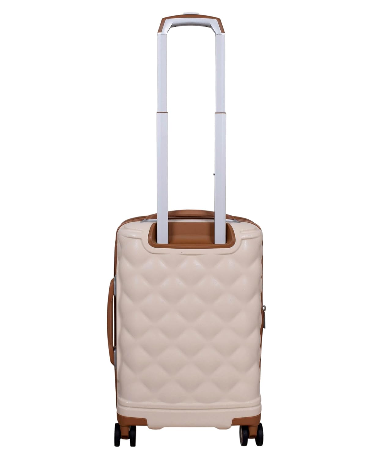 it luggage- Indulging-Cream-Cabin-20 inches-with Padded Laptop Section in The Front Expandable Hard Case Beautiful Interior Carry-on 8 Wheel Trolley Bag