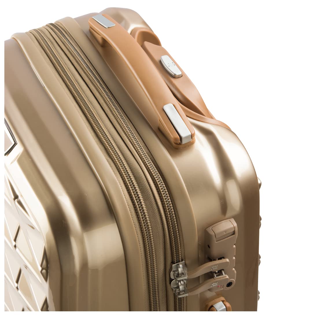 it luggage Certify Set of 2- Medium & Cabin-24 & 20 inches Expandable PC Hardsided with TSA Lock 8 Wheel Trolley Bag
