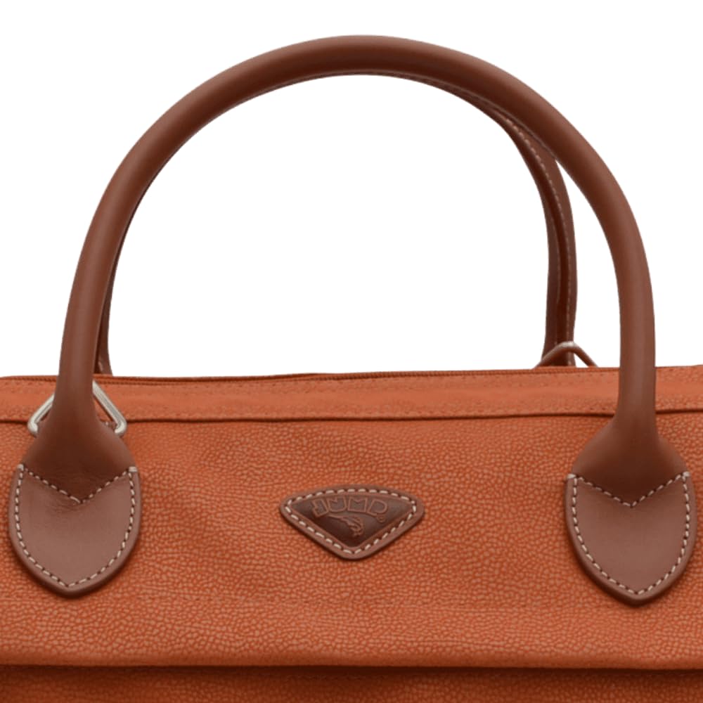 JUMP Uppsala Doctor Duffle Travel Bag-Terracota-Cabin-50 cms Polysuede Material with Leather Trimmings Carry-on Fashion Travel Bag for Men and Women