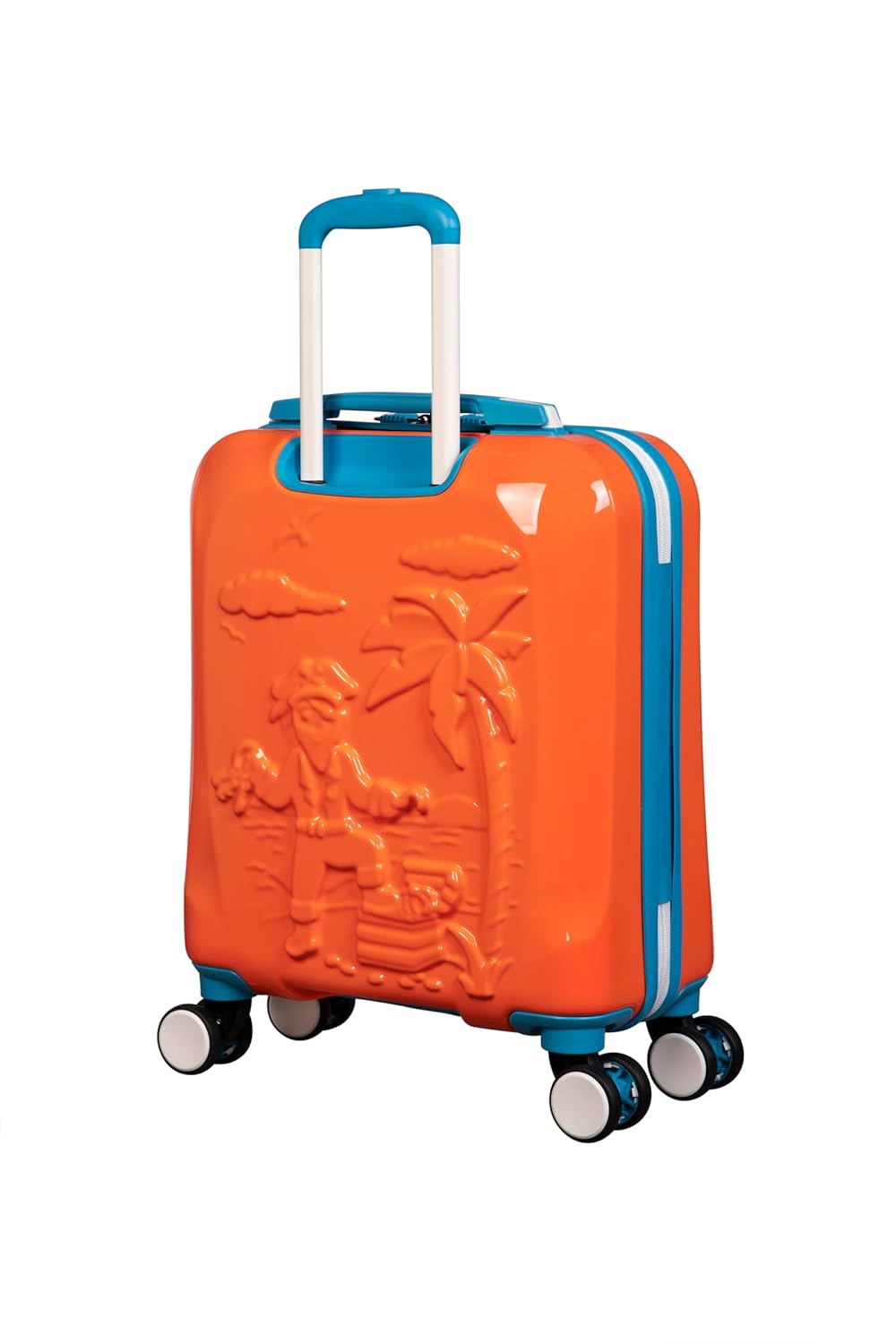 it luggage-Treasure Trove-Turmeric Yellow-Underseater-18 inches-Kids Luggage- Hard case- PC-Travel Bag-8 Wheel Trolley Bag