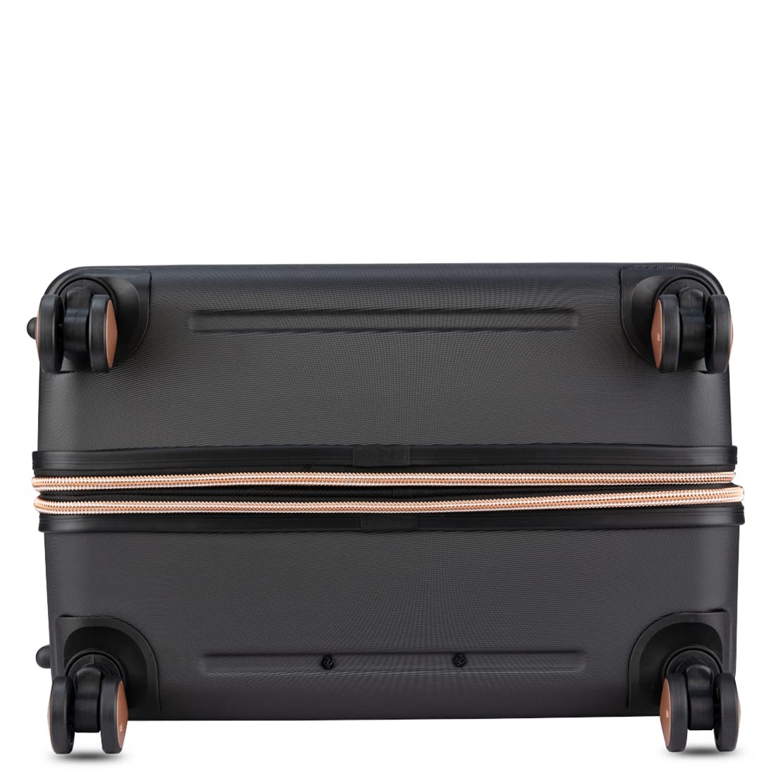 it luggage Fashionista Black Set of 2- Large & Cabin -28 & 20 inches Expandable Hardsided with TSA Lock & Wet Pouch Inside 8 Wheel Trolley Bag