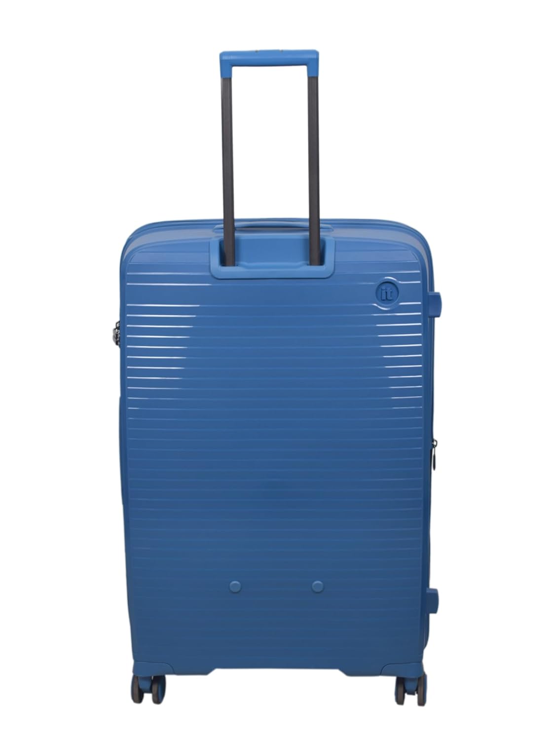 it luggage Spontaneous Blue Large-28 inches Check-in Luggage Expandable Anti-Theft Zipper Polypropylene Hardsided with TSA Lock 8 Wheel Trolley Bag