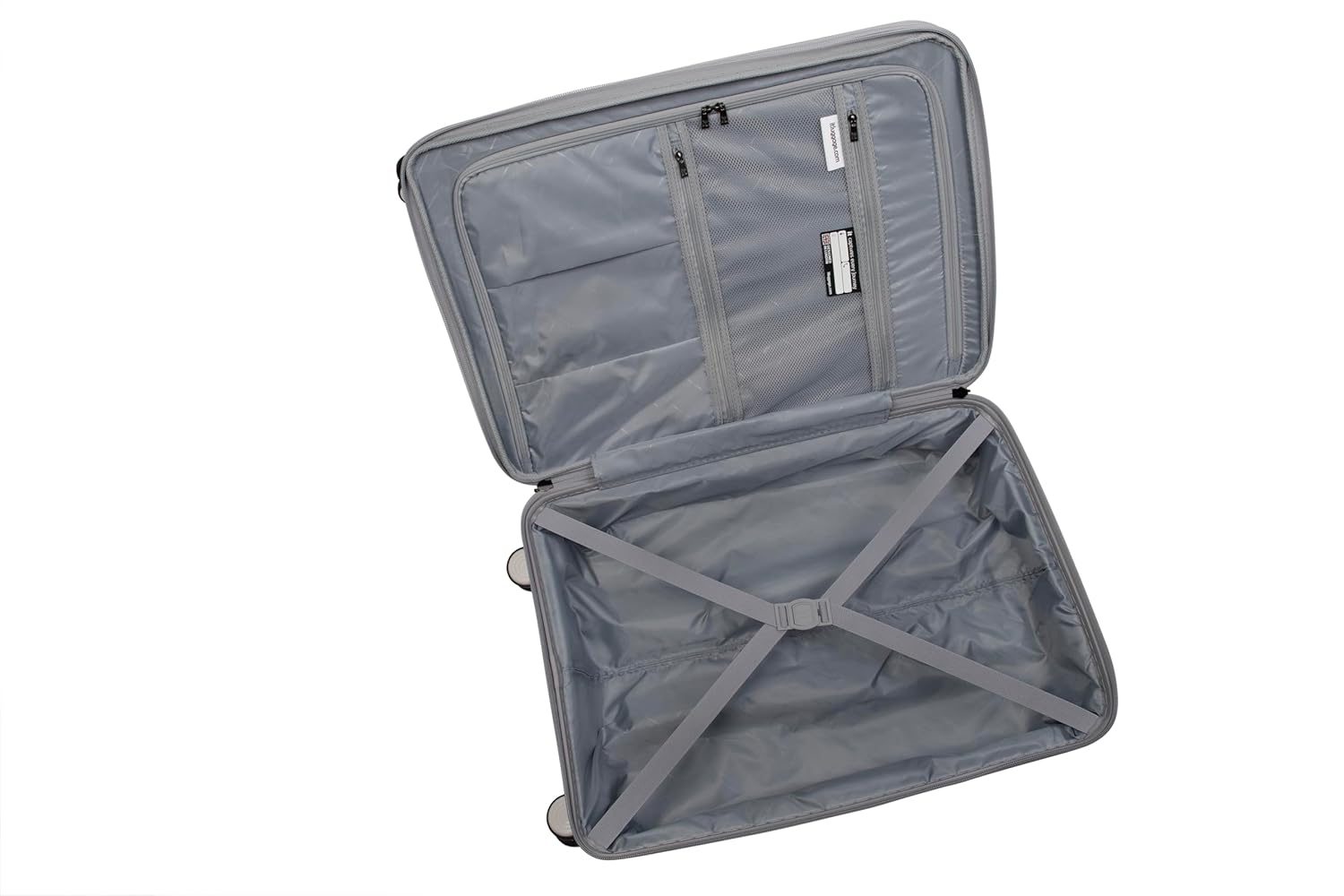 it luggage Spontaneous White Large-28 inches Check-in Luggage Expandable Anti-Theft Zipper Polypropylene Hardsided with TSA Lock 8 Wheel Trolley Bag