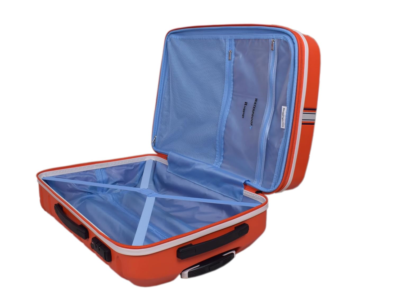 it luggage Intertide Red Set of 2-Large & Medium -28 & 24 inches Expandable Polycarbonate Hard Case Check-in Luggage TSA Lock 8 Wheel Trolley Bag Water Proof Interior Pocket