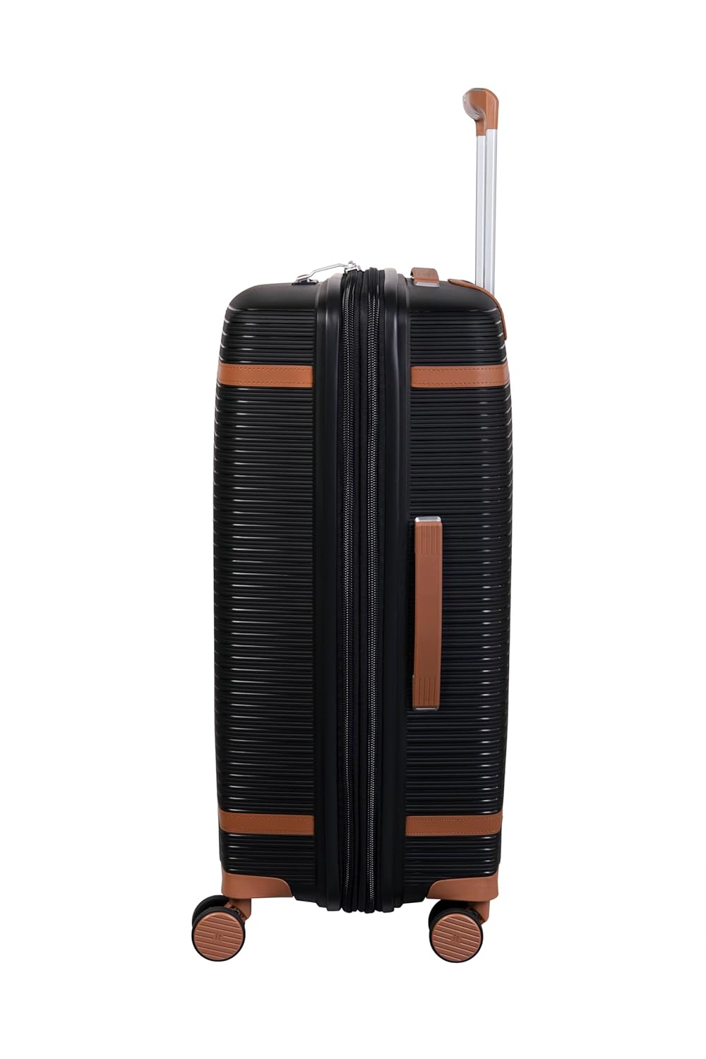 it luggage Illustrious Black-Set of 3-Large, Medium, Cabin-28,24 &20 inches Expandable Check-in Luggage Hard Case Beautiful Interior 8 Wheel Trolley Bag with TSA Lock & Wet Pouch Inside