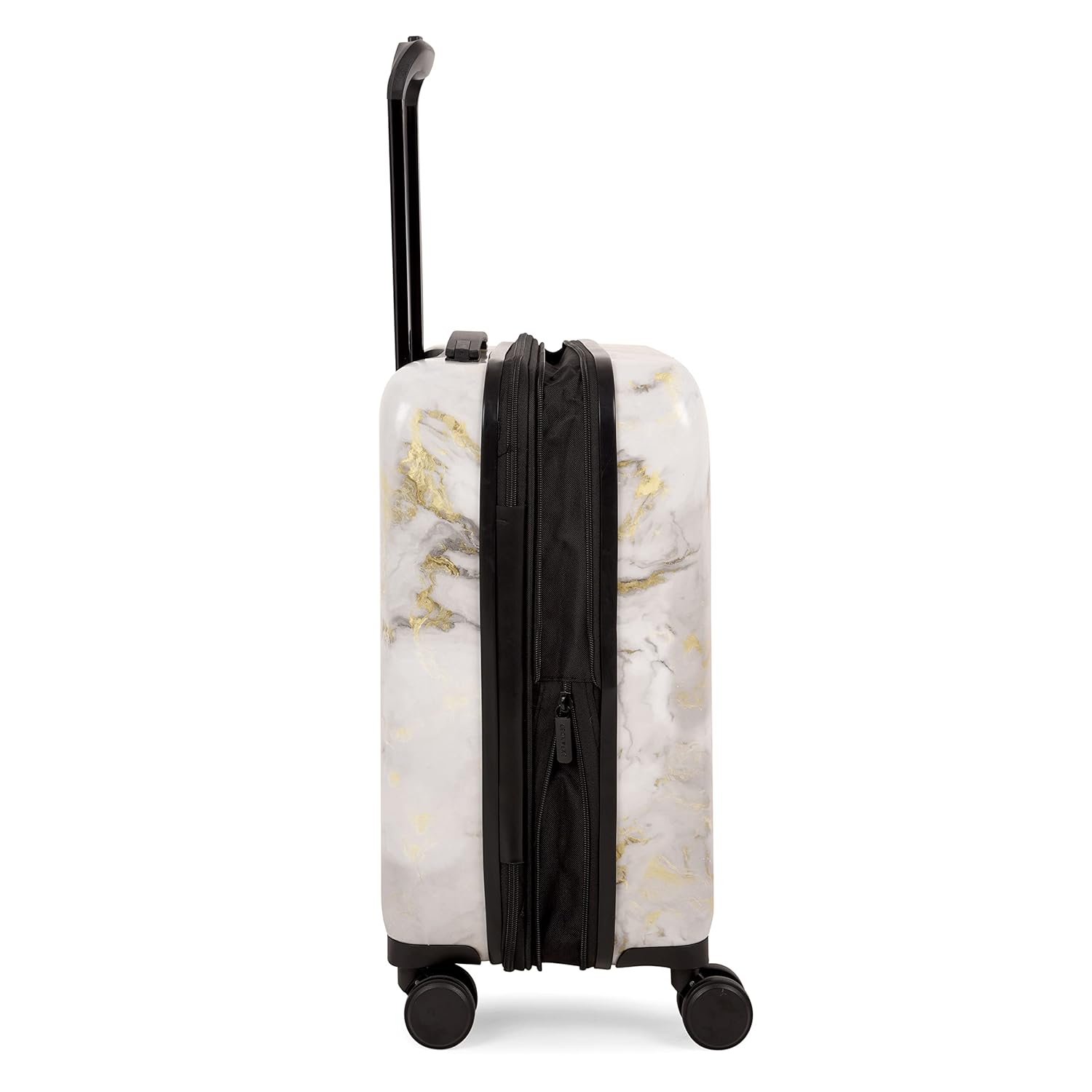 it luggage Sheen -Gold Grey Scale-Marble Effect Cabin-20 inches Expandable Polycarbonate Hardsided Suitcase Travel Bag 8 Wheel Trolley-54.5 cm