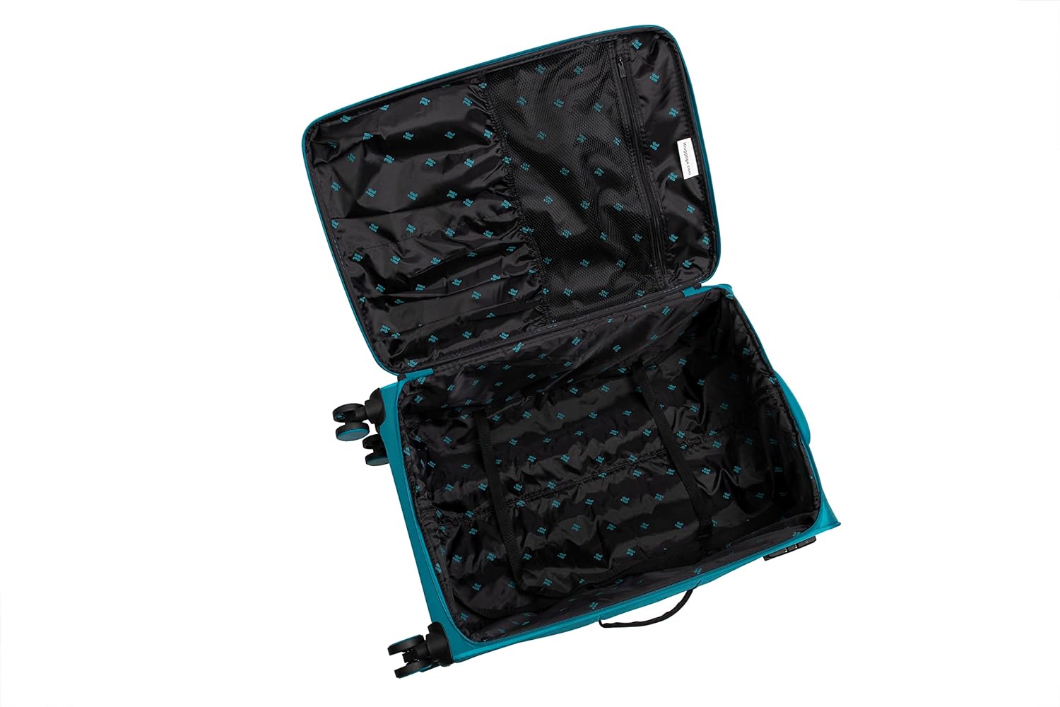 it luggage Census Teal Blue Large-81cm Softsided 8 Wheel Trolley Bag with TSA Lock Check-in Luggage