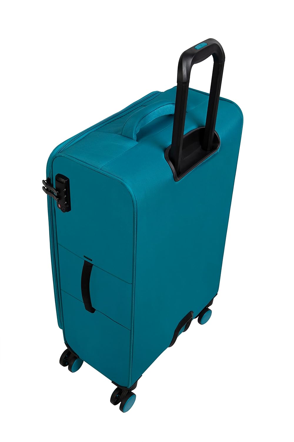 it luggage CensusTeal Blue Medium-71cm Softsided 8 Wheel Trolley Bag with TSA Lock Check in Luggage