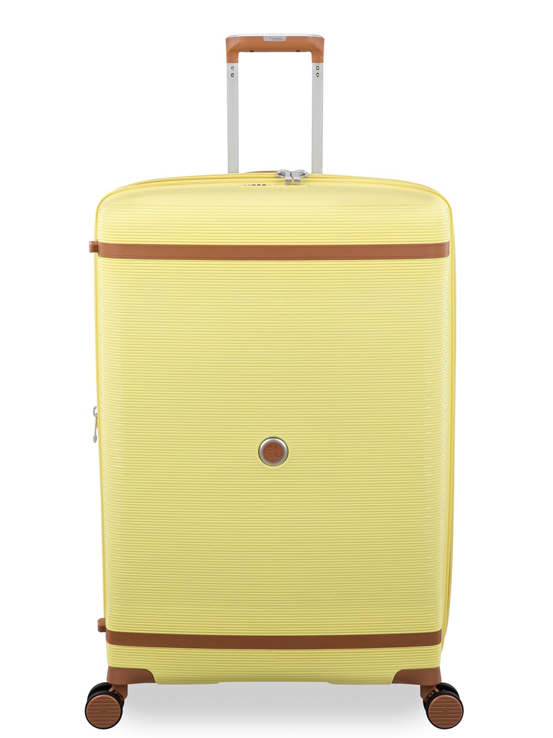 it luggage Illustrious Soft Yellow-Large-28 inches Expandable Check-in Luggage Hard Case Beautiful Interior 8 Wheel Trolley Bag