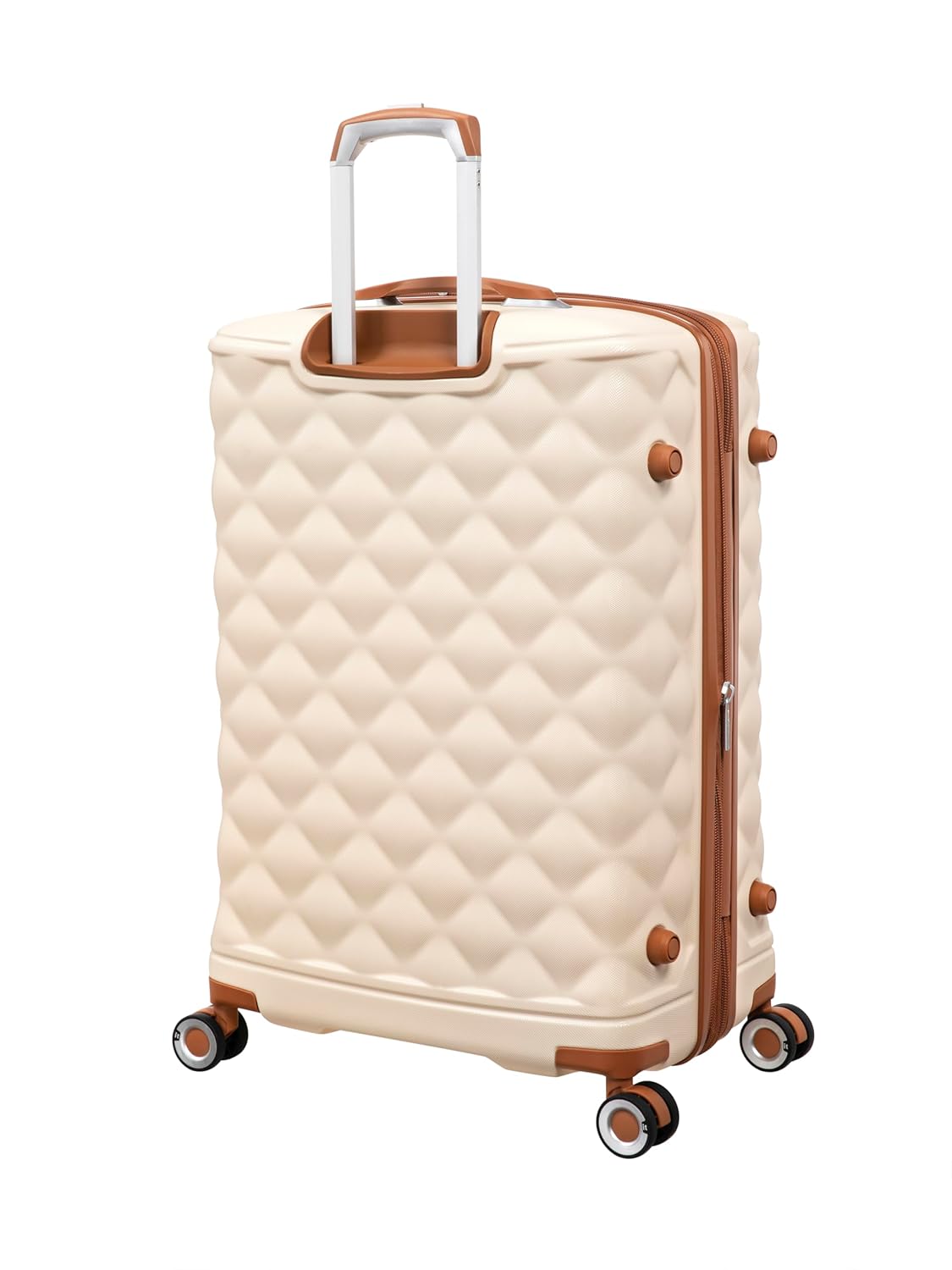 it luggage-Indulging-Cream-Set of 2-24 & 20 inches-Medium & Cabin-Expandable Hard Case Beautiful Interior Cabin with Laptop Section & Check-in Luggage 8 Wheel Trolley Bag