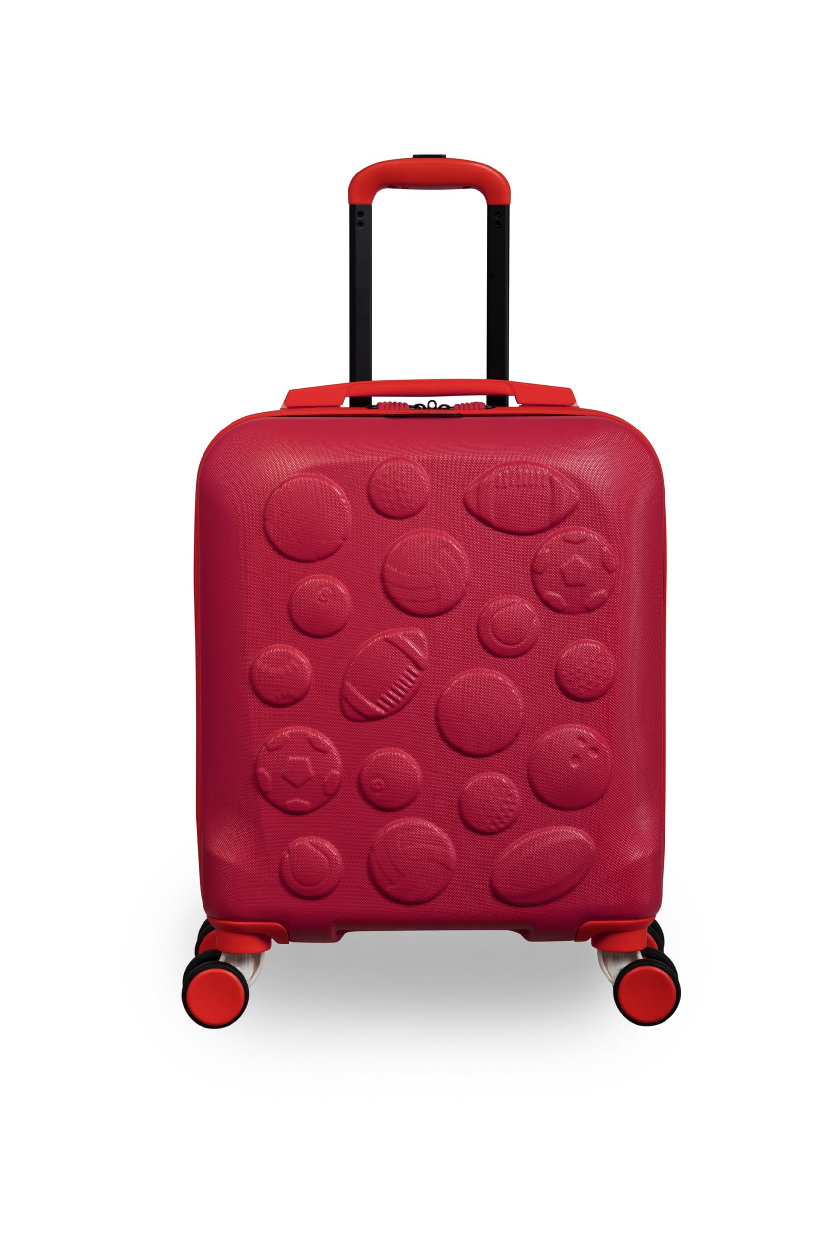 it luggage-Half Time-Poppy Red-Combo-Cabin-20 inches & Underseater-18 inches-Kids Luggage-Hardcase-Travel Bag-8 Wheel Trolley-3093 (UC)
